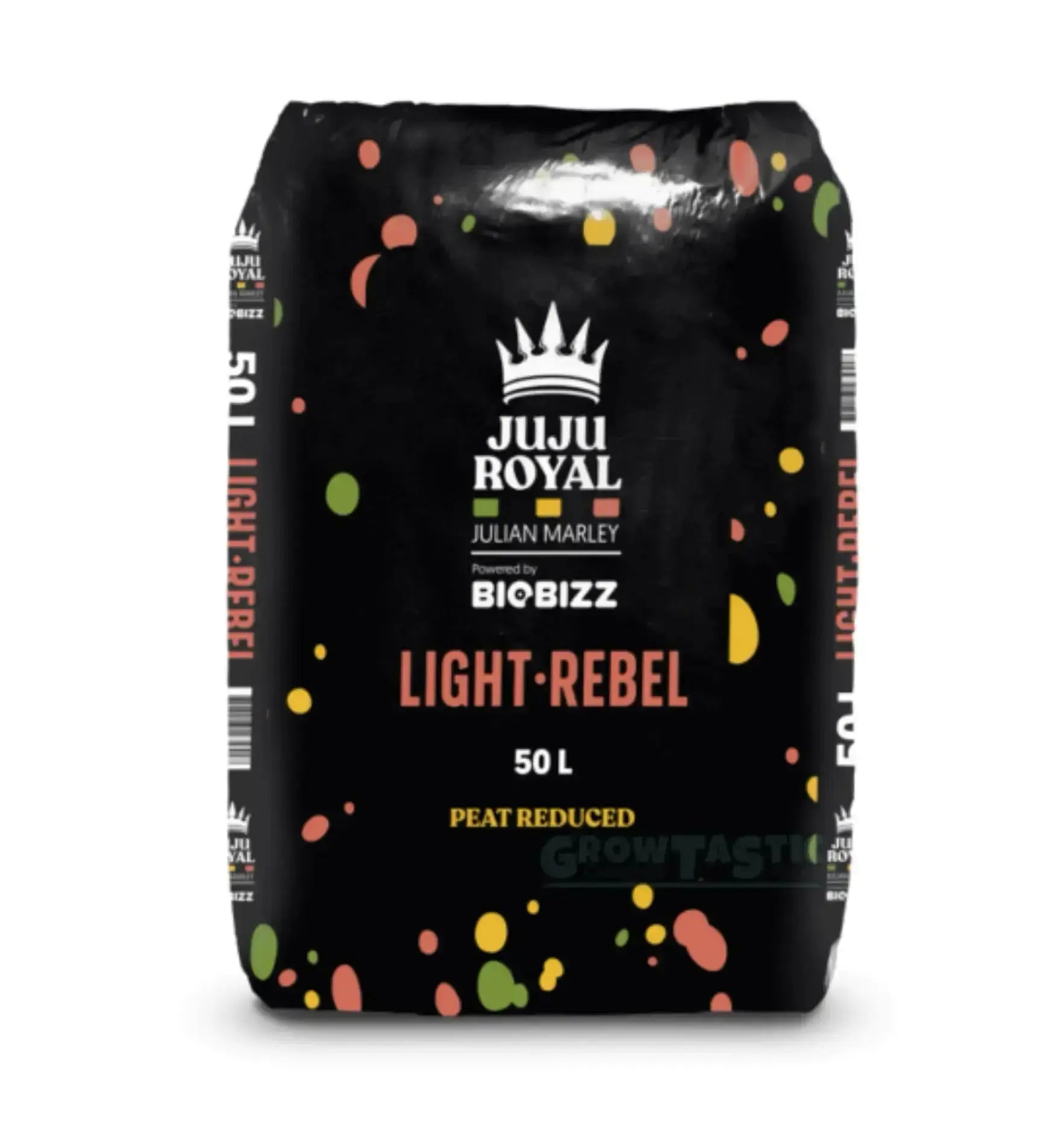 Substrat JuJu Royal Light Rebel von JuJu Royal by BioBizz, 50-Liter-Sack, natürliche Erde für Pflanzen.