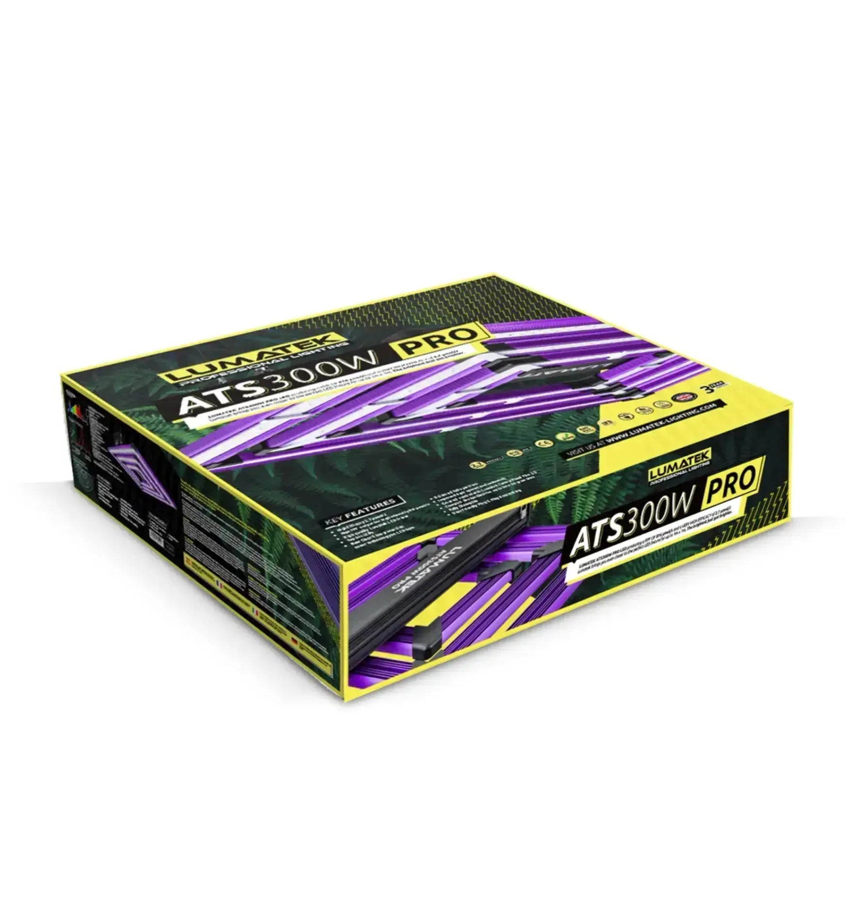 Leuchtende Lumatek LED Pflanzenleuchte ATS300W Pro 2,7 mit modernem Design für optimale Pflanzenbeleuchtung