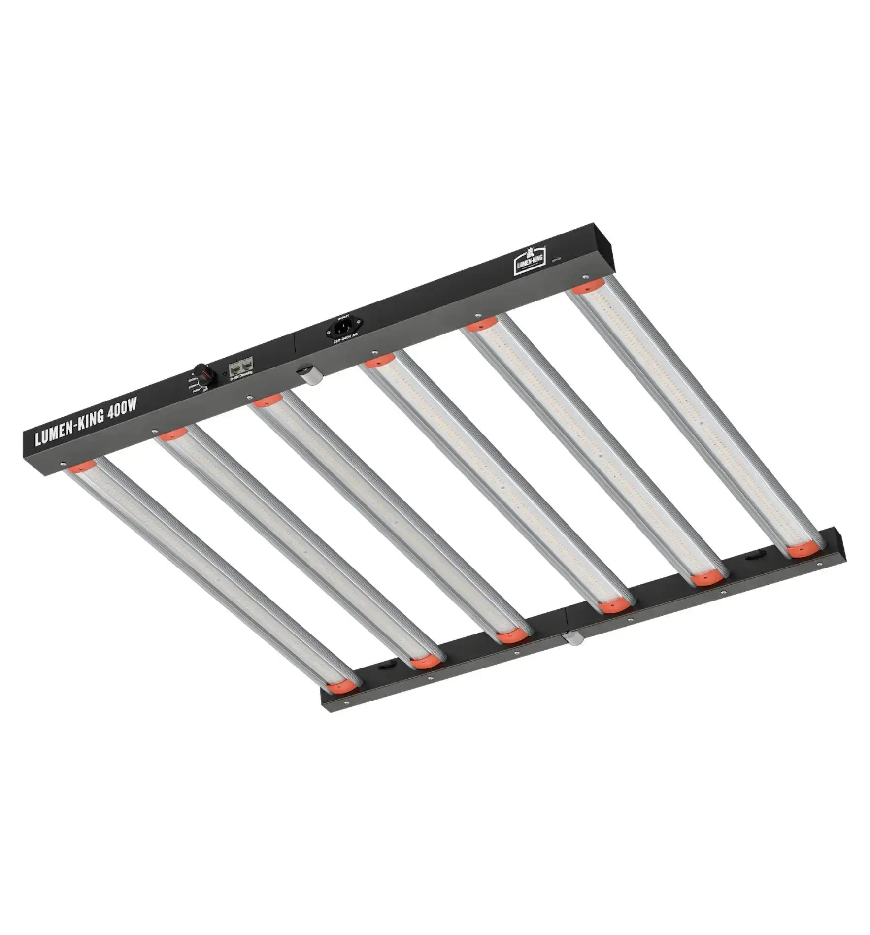 Lumen-King LED Pflanzenleuchte Eco-Line 400W, weiße Gehäuse mit LED-Lichtstreifen, ideal für Wachstum und Pflanzenbeleuchtung
