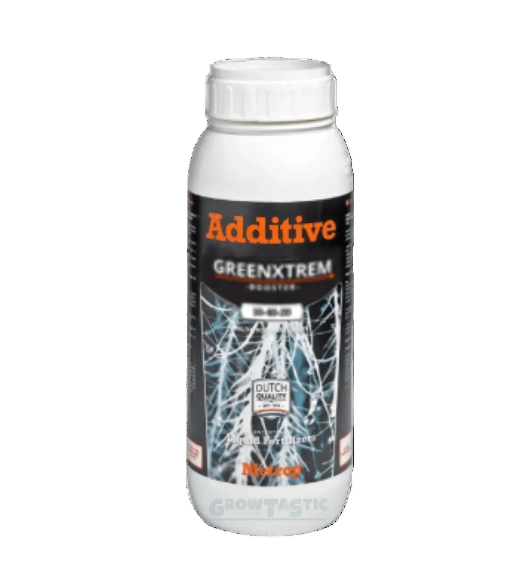 Metrop GreenXtrem Dünger Additiv in 250 ml Flasche, fördert Pflanzenwachstum, ursprünglich RhizoXtrem, grüne Farbe, Produktflasche.