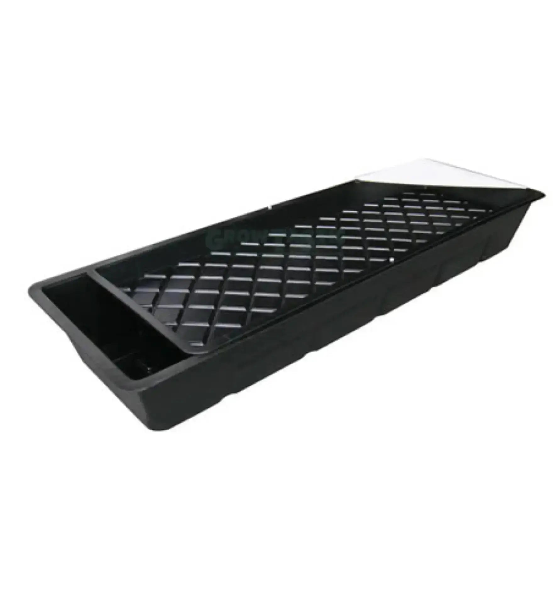 Hydroponisches Nutriculture Gro-Tank Basic Kit NFT mit transparentem Wasserbehälter und Pflanzen, ideal für DIY Gemüseanbau.