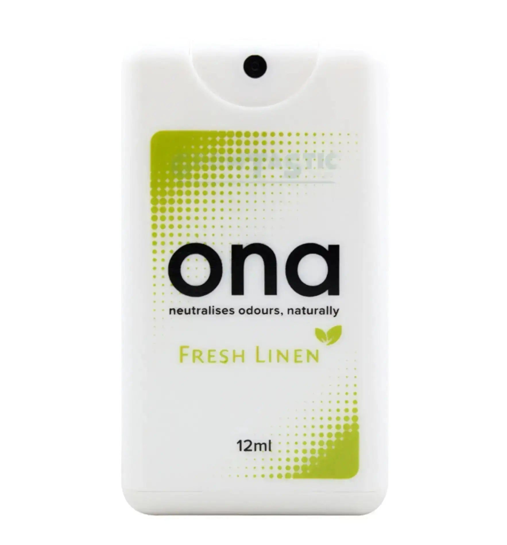 Ona Fresh Linen Geruchsneutralisation Card Spray, 12 ml, natürliche Raumduft und Geruchsentfernung von Ona