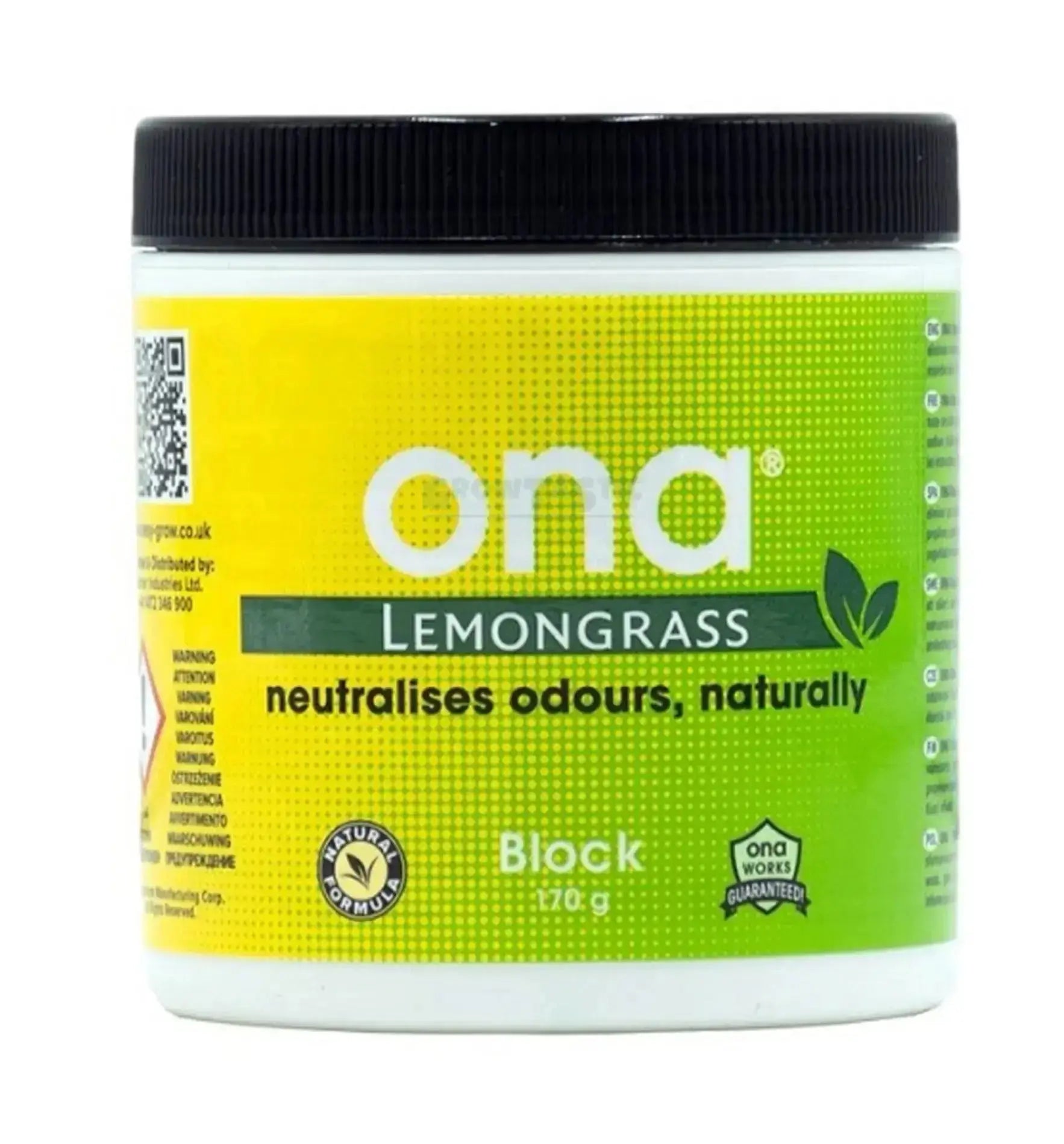 Ona Lemongrass Geruchsneutralisationsspray in 250 ml Flasche, natürlicher Duft gegen unangenehme Gerüche, Ona Marke