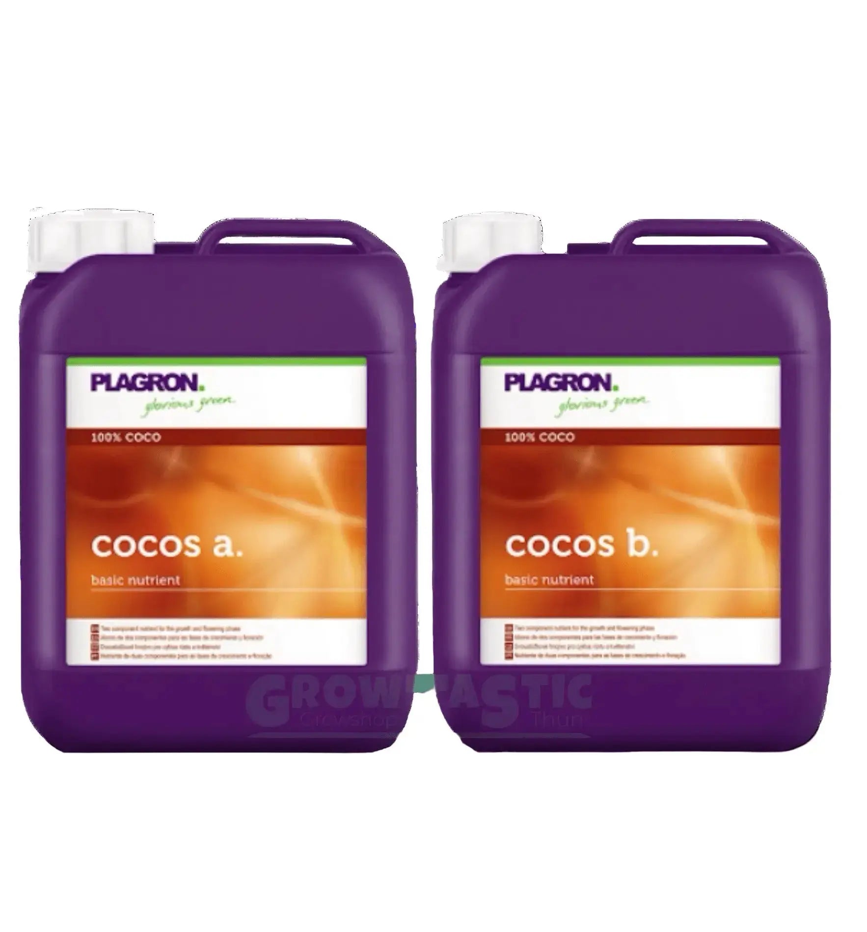 Plagron Cocos A&B Dünger Flasche, 1 Liter, natürliche Nährstofflösung für Kokos-Substrate, hergestellt von Plagron.