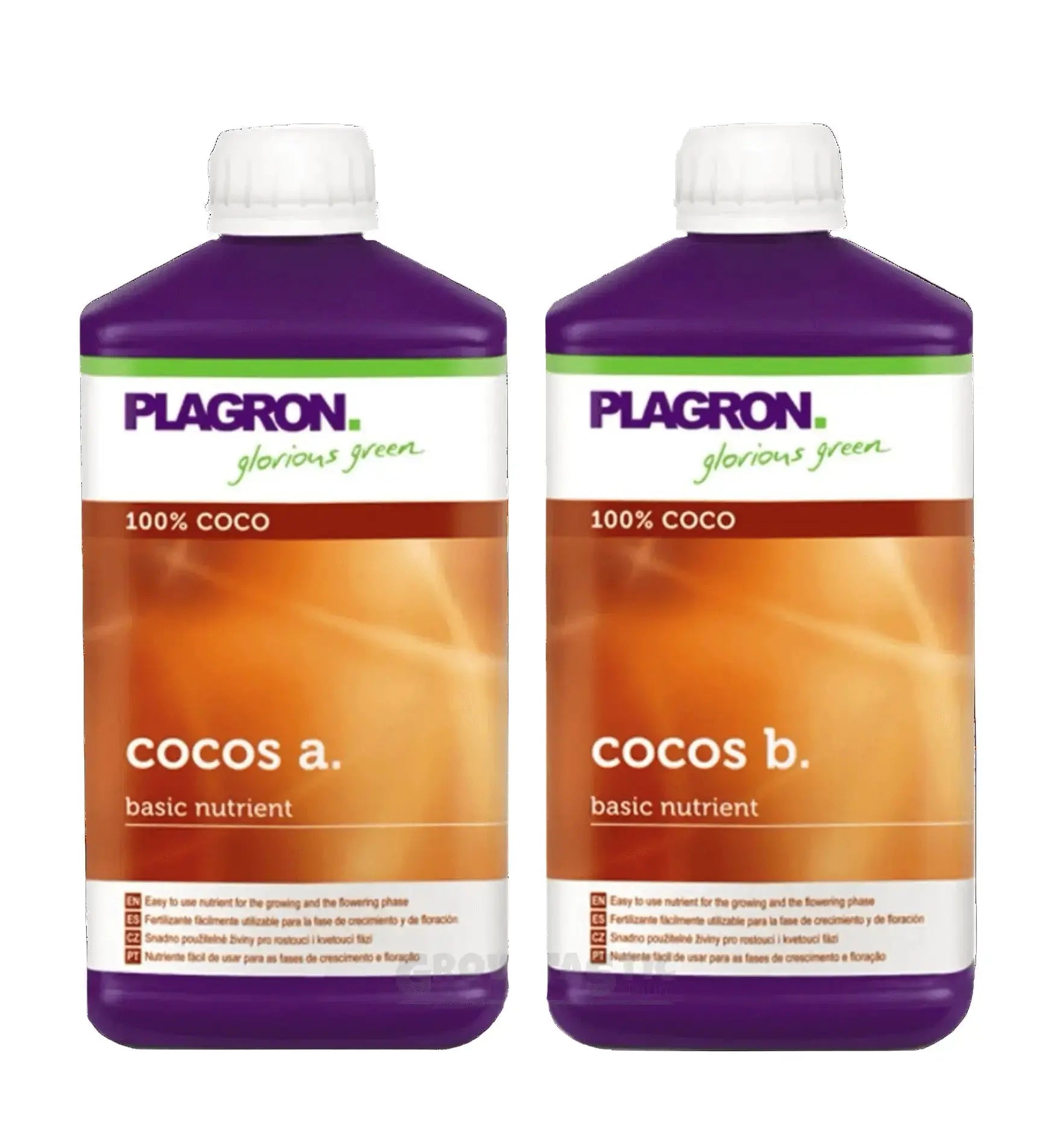 Plagron Cocos A&B Dünger Flasche, 1 Liter, ideal für Kokosnuss-Substrate in der Pflanzenzucht