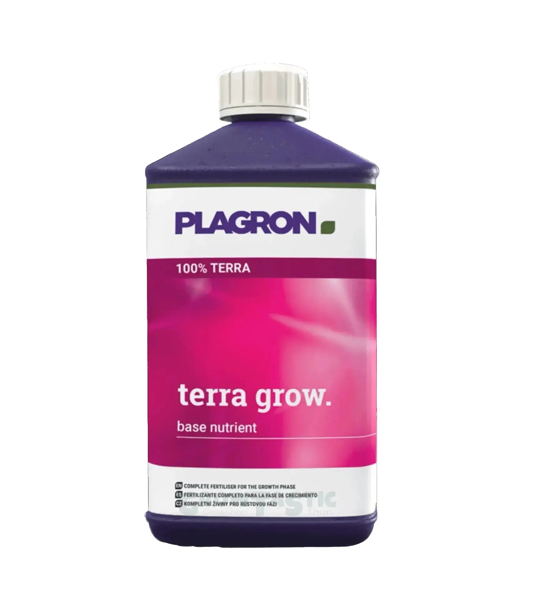 Dünger Flasche Plagron Terra Grow 1 Liter, natürliche Pflanzenqualität, ideal für gesunden Pflanzenwachstum.