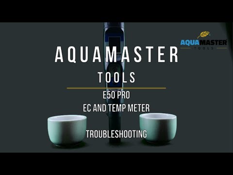 Load video: Aquamaster Tools EC Temp meter E50 Pro Video Problembehandlung