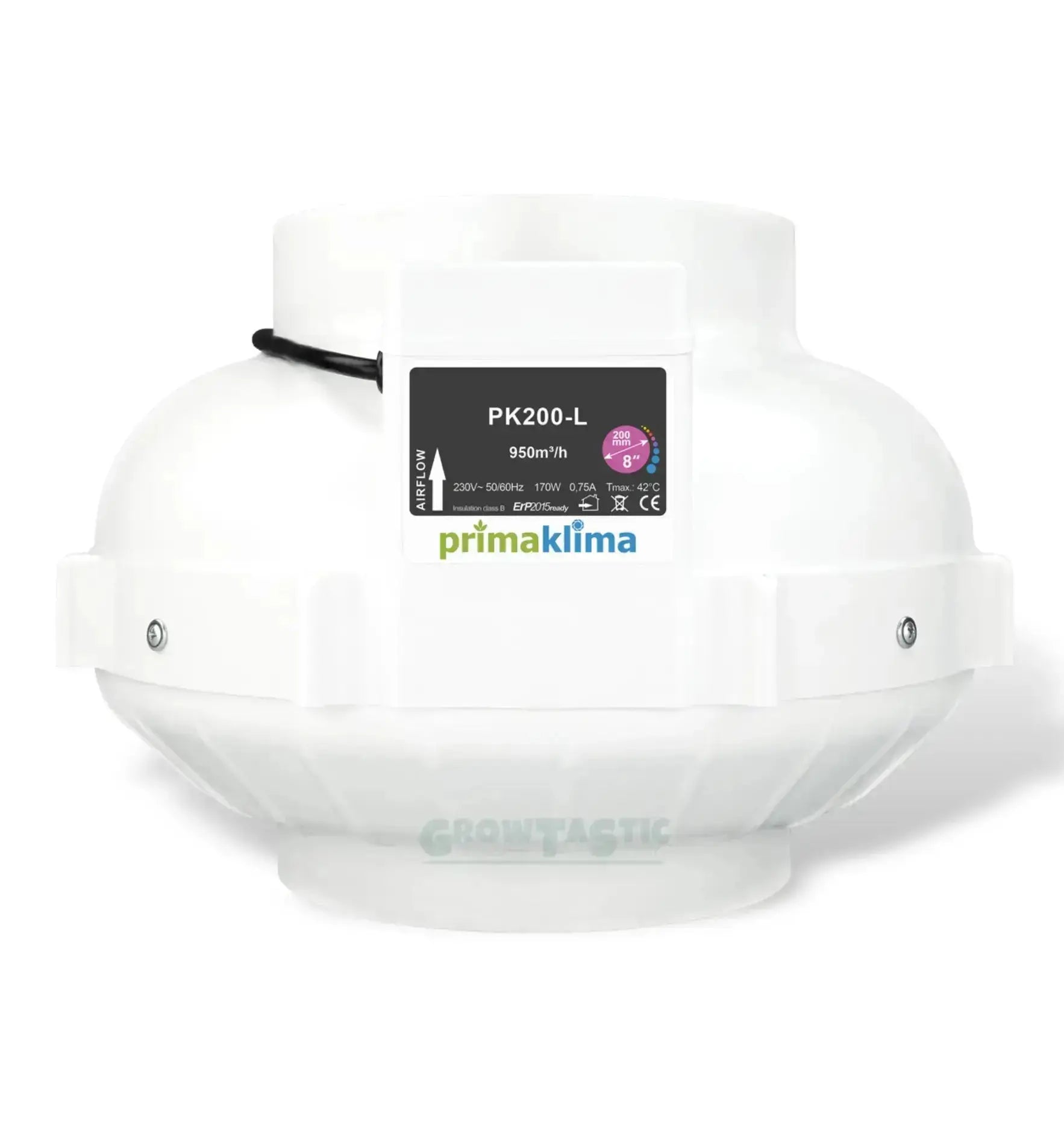 Prima Klima PK AC Abluftventilator, 100 mm, Hochleistungsmodell, für effiziente Luftzirkulation in Räumen.