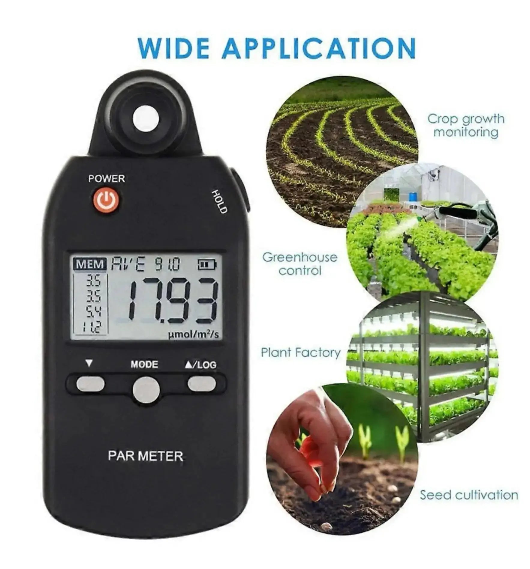 Quantum Par Meter 0-5000 μmol/m²/sec 1