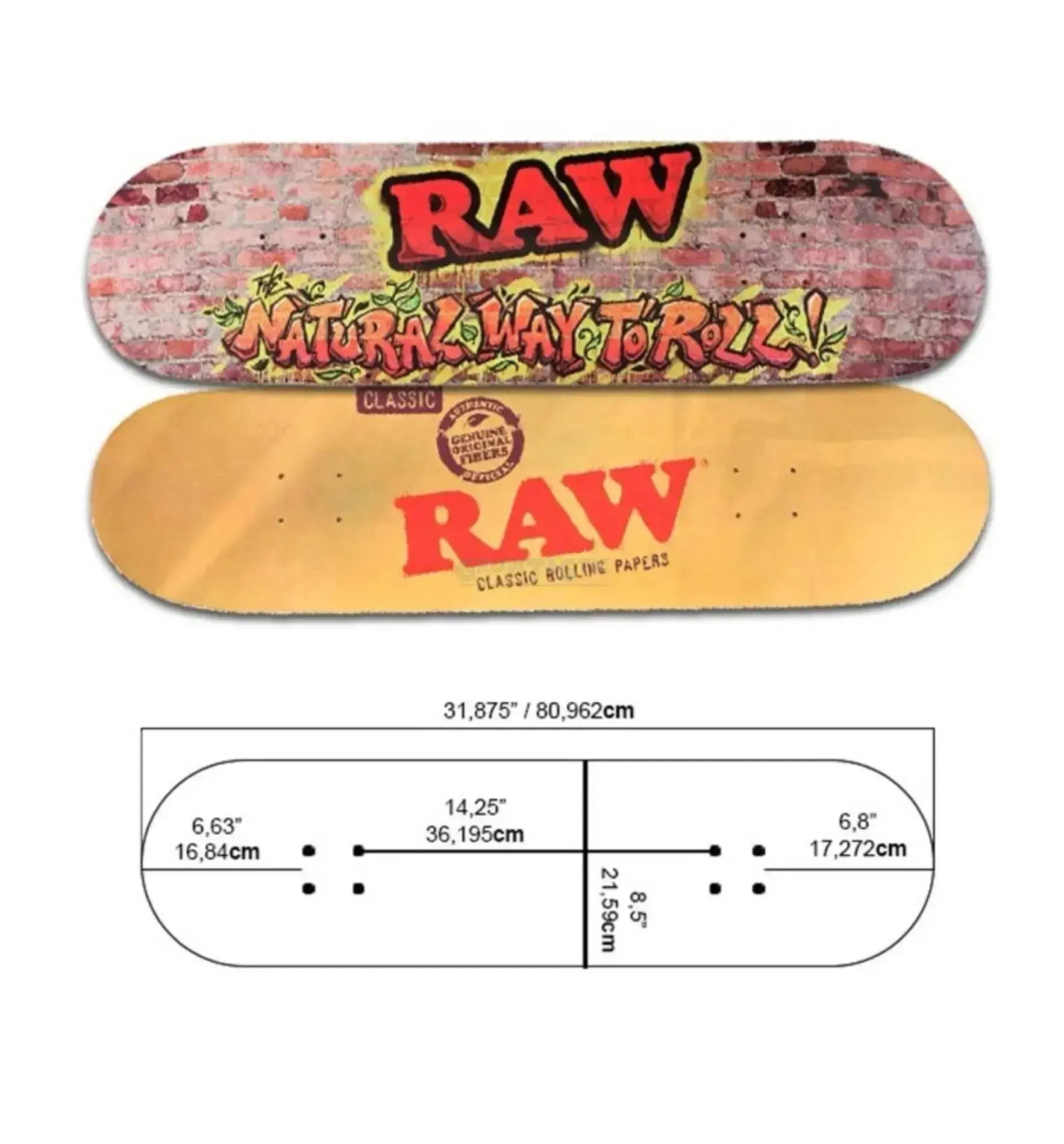 RAW® Street Skateboard Bricks & Classic 8.5'' 1