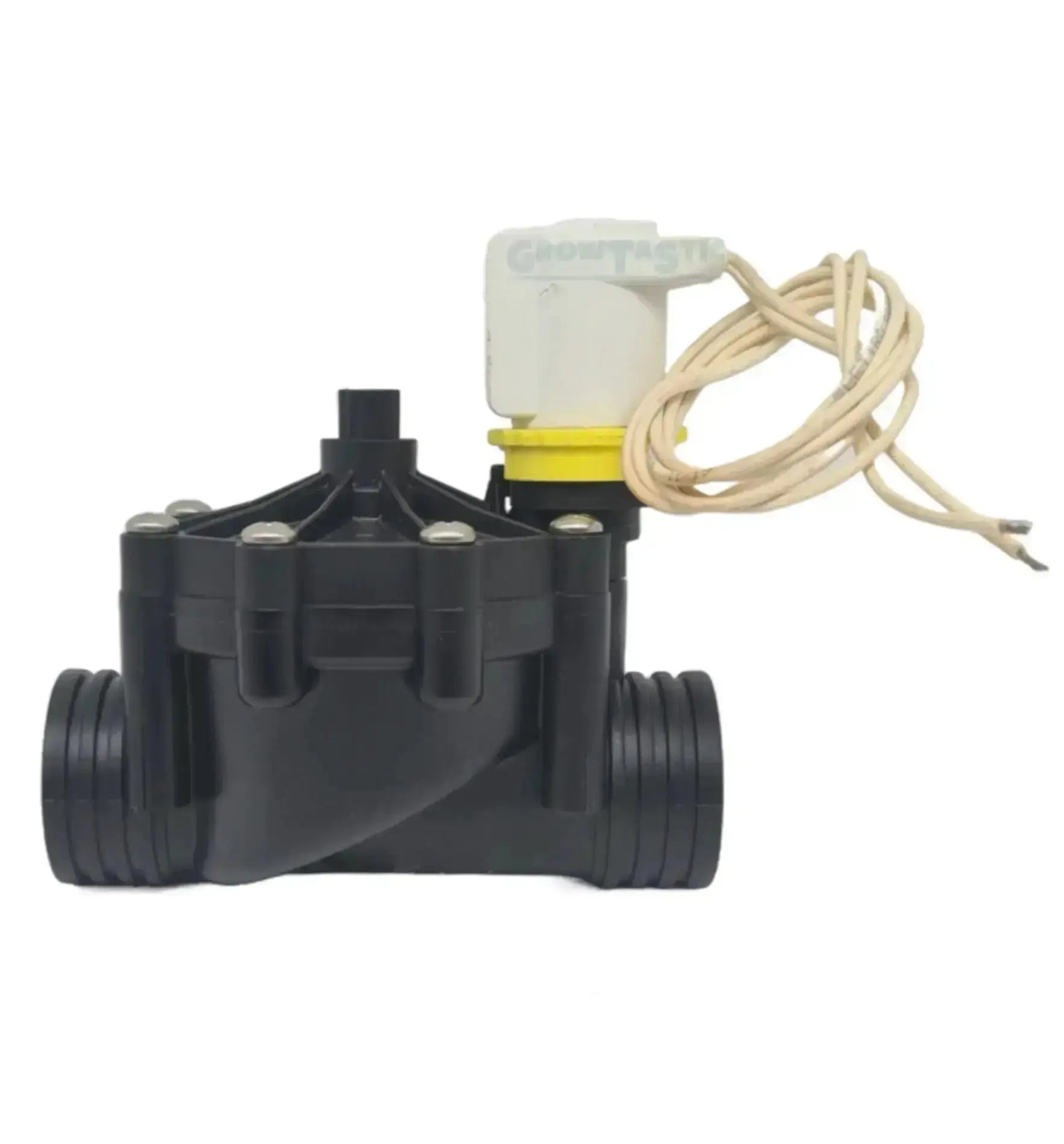 RP Magnetventil 230V 1" für Wasserleitung, RP Remmers Pompen, robustes Schlauchteil, zeigt Ventil und Anschluss.