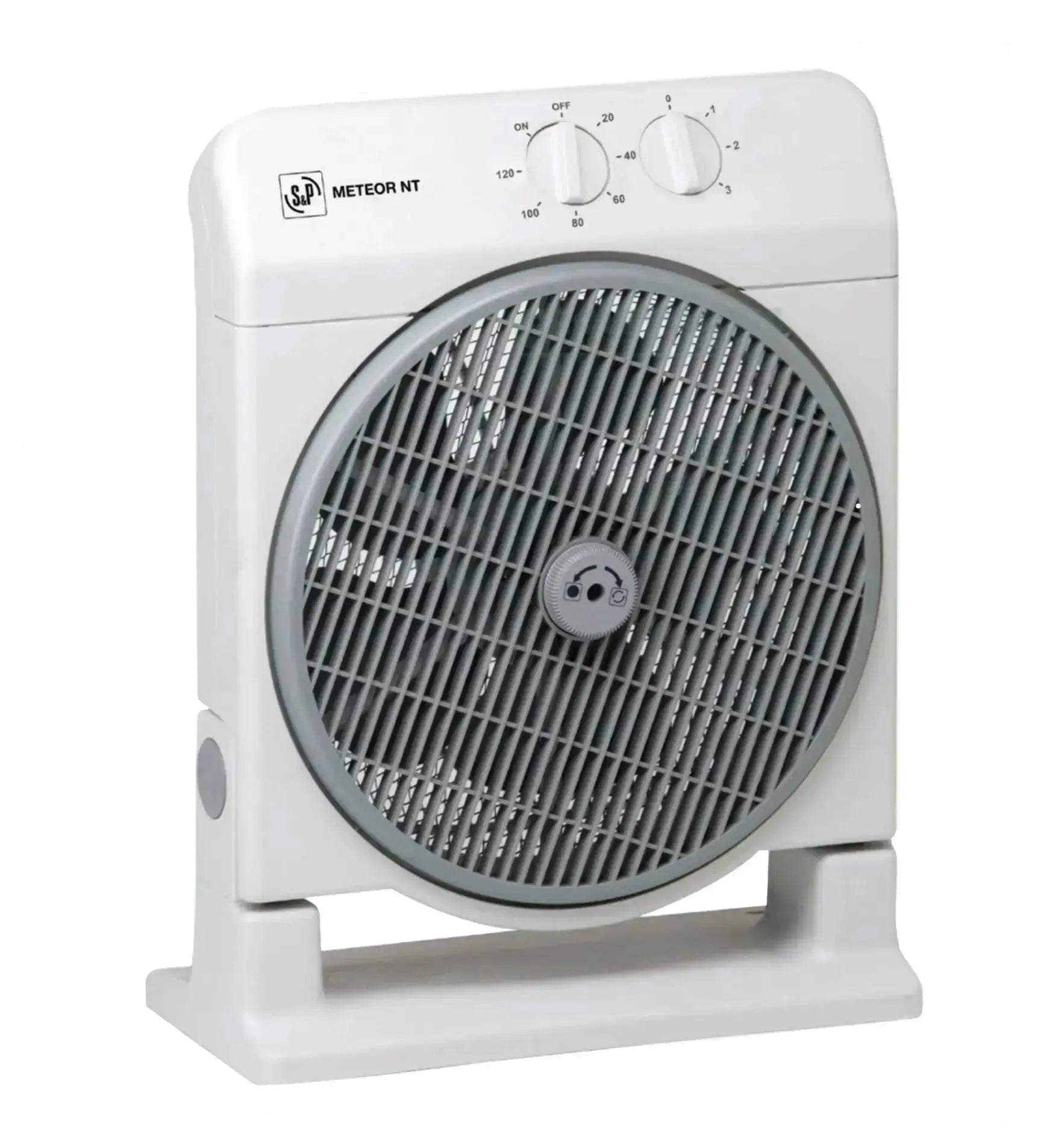 S&P Meteor NT Box Ventilator, rechteckiger Ventilator mit Lüftungsöffnung, in weißer Ausführung, für effiziente Belüftungssysteme