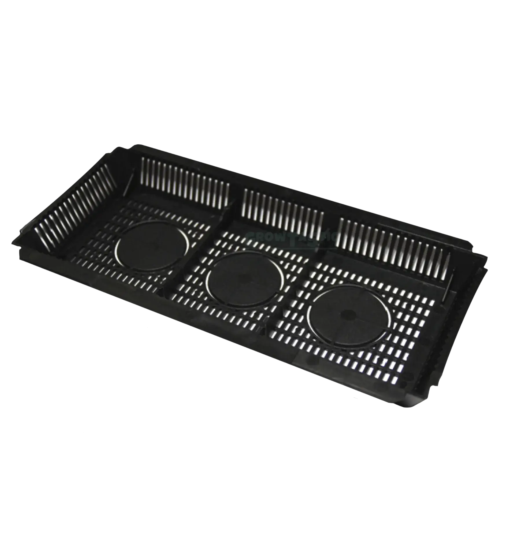 Dänischer Flutbelag Abflusssieb von Staal Plast, langlebiger Belag mit Abflussfilter, in schwarzer Farbe sichtbar
