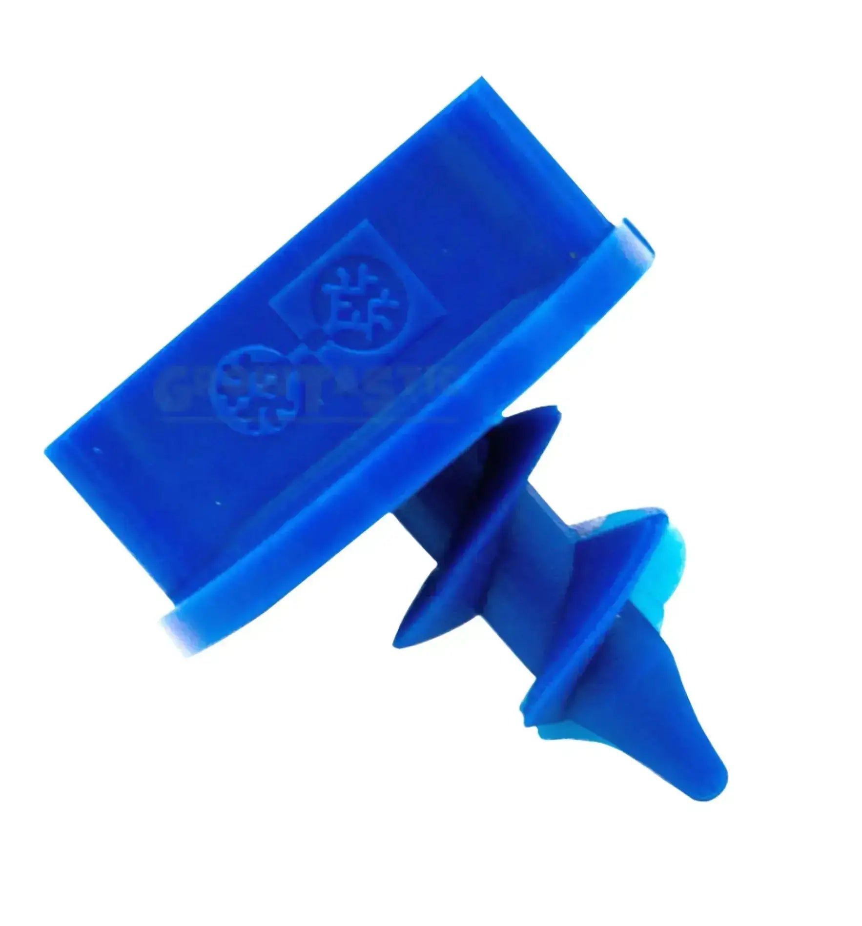 Hellblauer Air-Pot® Pflanztopf von Superoots mit Ersatzteilen, fixiert und sichtbar, zum Pflanzen und Wässern.