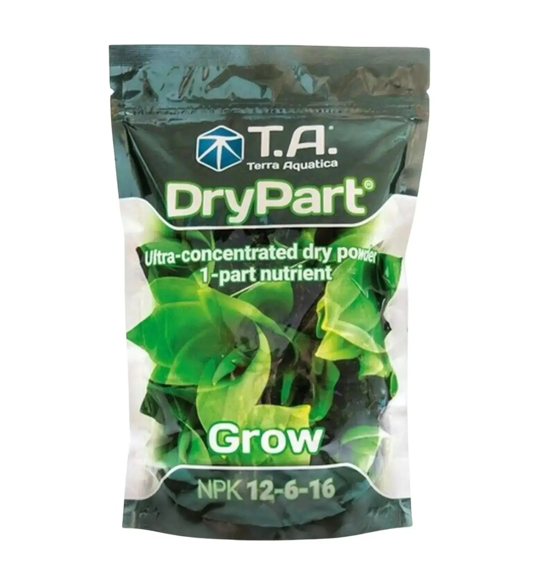 Terra Aquatica DryPart® Grow Dünger 1 kg, organischer Pflanzen-Dünger für gesundes Wachstum, sichtbar in der Verpackung