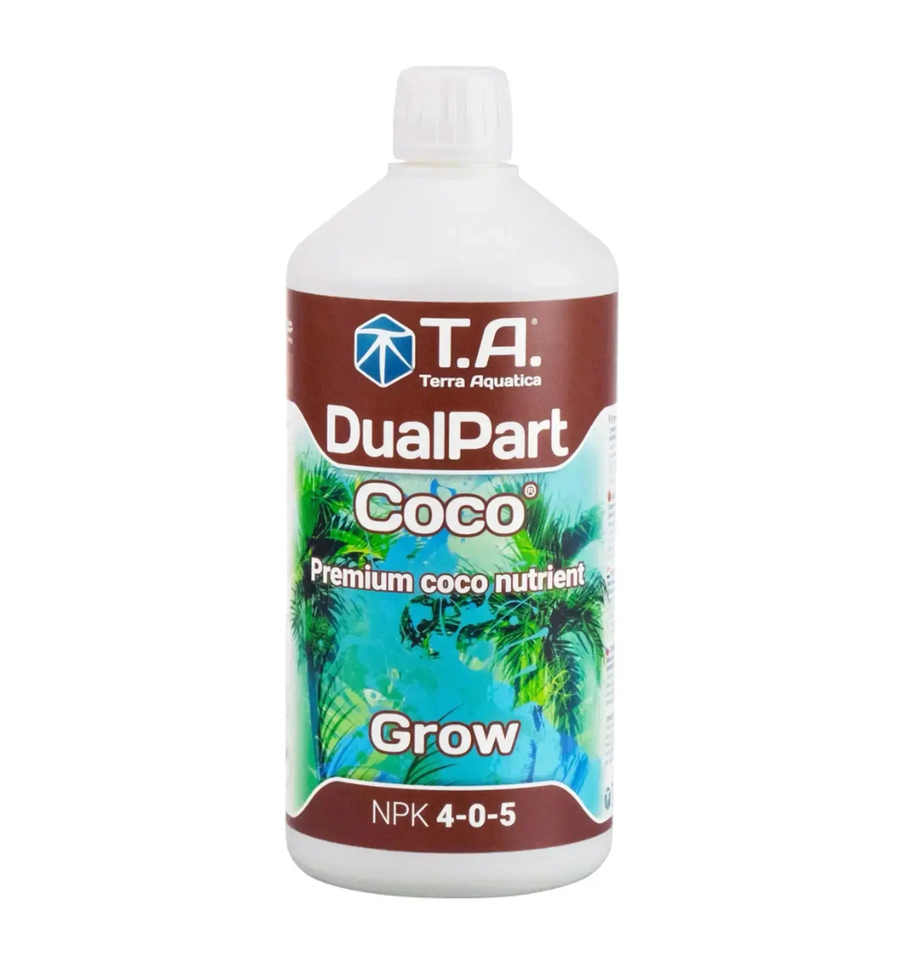 Terra Aquatica Coco DualPart® Grow Dünger in 1-Liter-Flasche, organischer Pflanzen- und Wachstumsdünger für gesunde Pflanzen