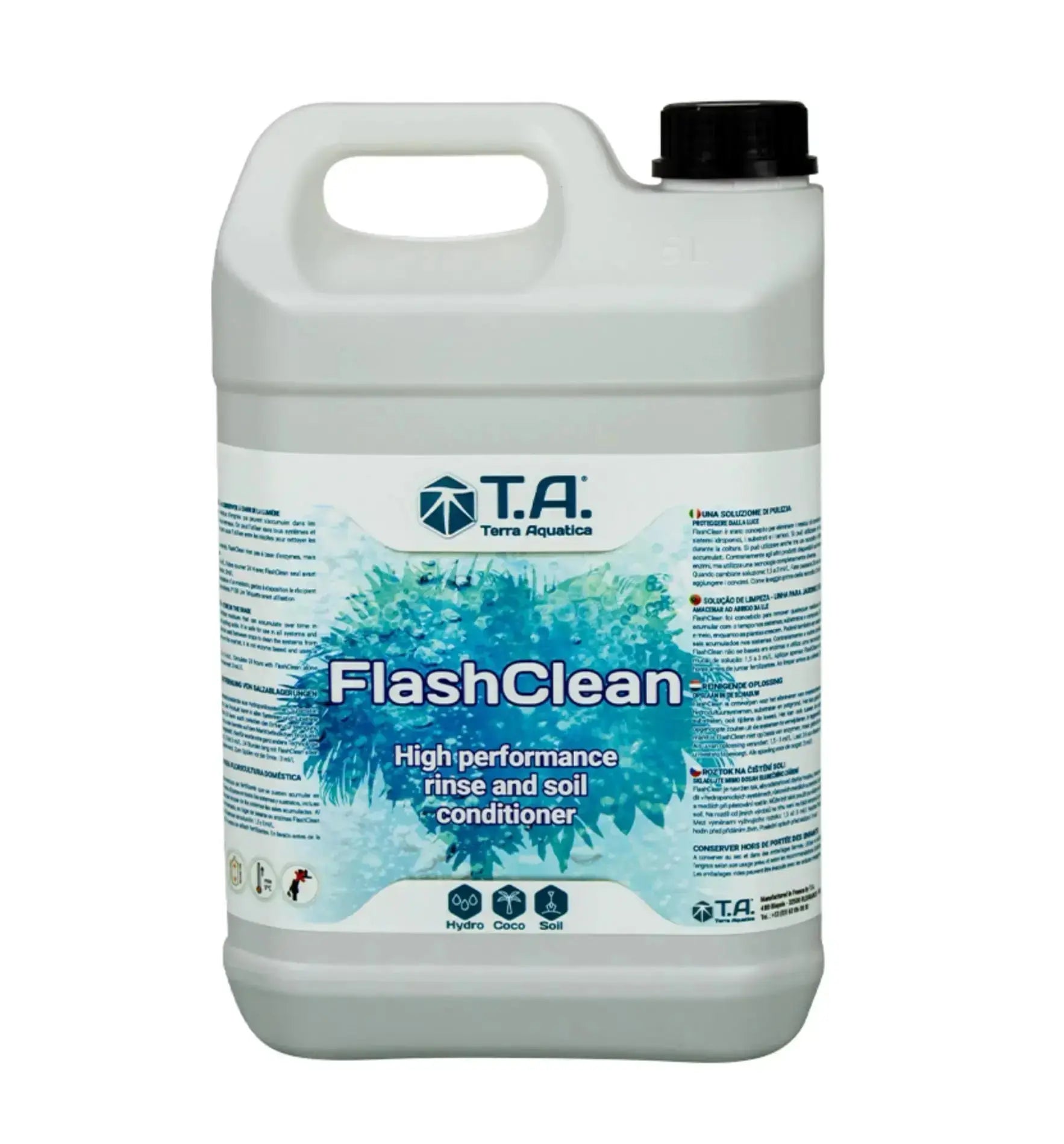 Flasche Terra Aquatica FlashClean® Dünger in 500 ml, natürliche Pflanzenpflege für Aquarien und Hydrokultur.
