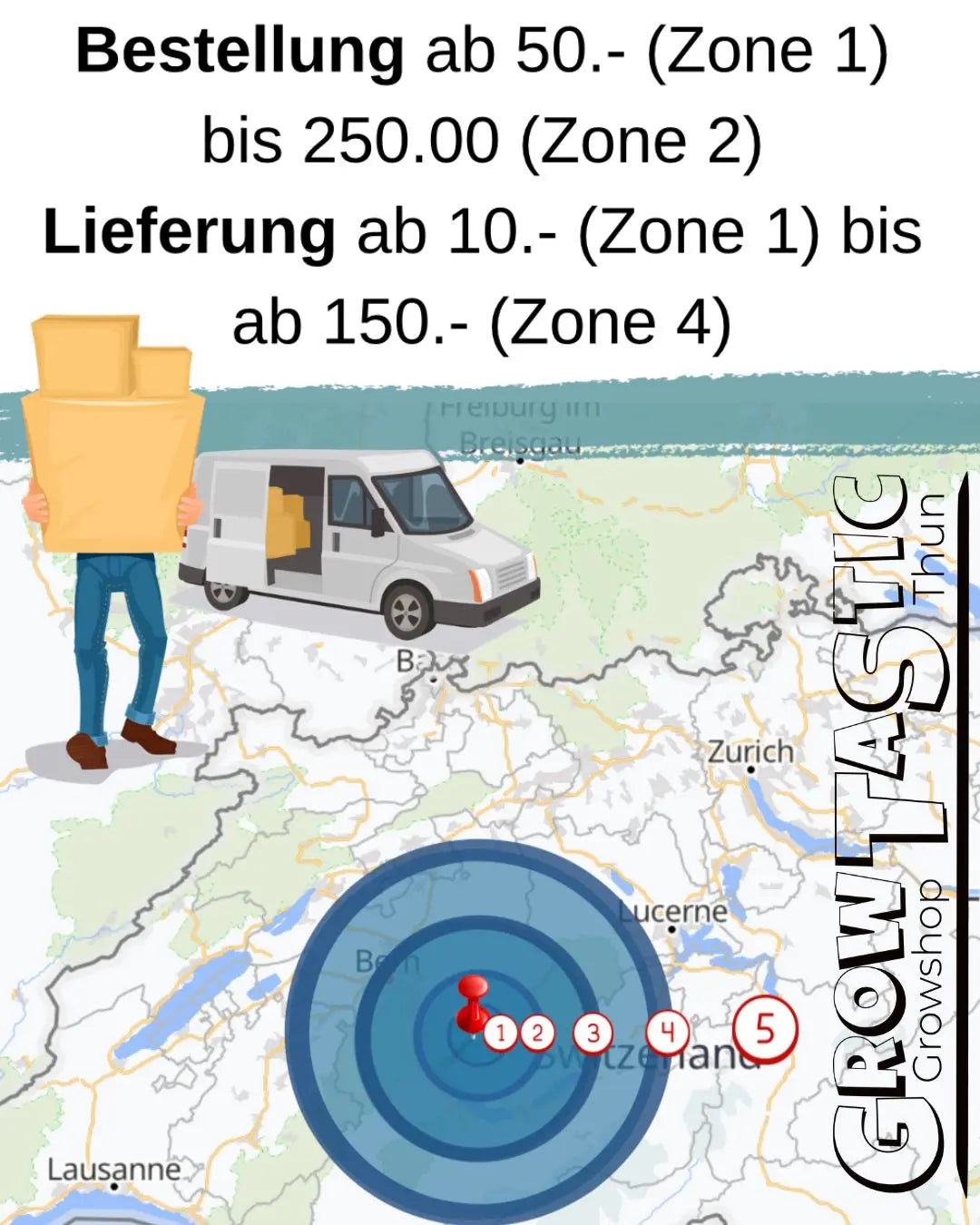 Wir liefern persönlich zu dir nach Hause. - GrowTastic Growshop