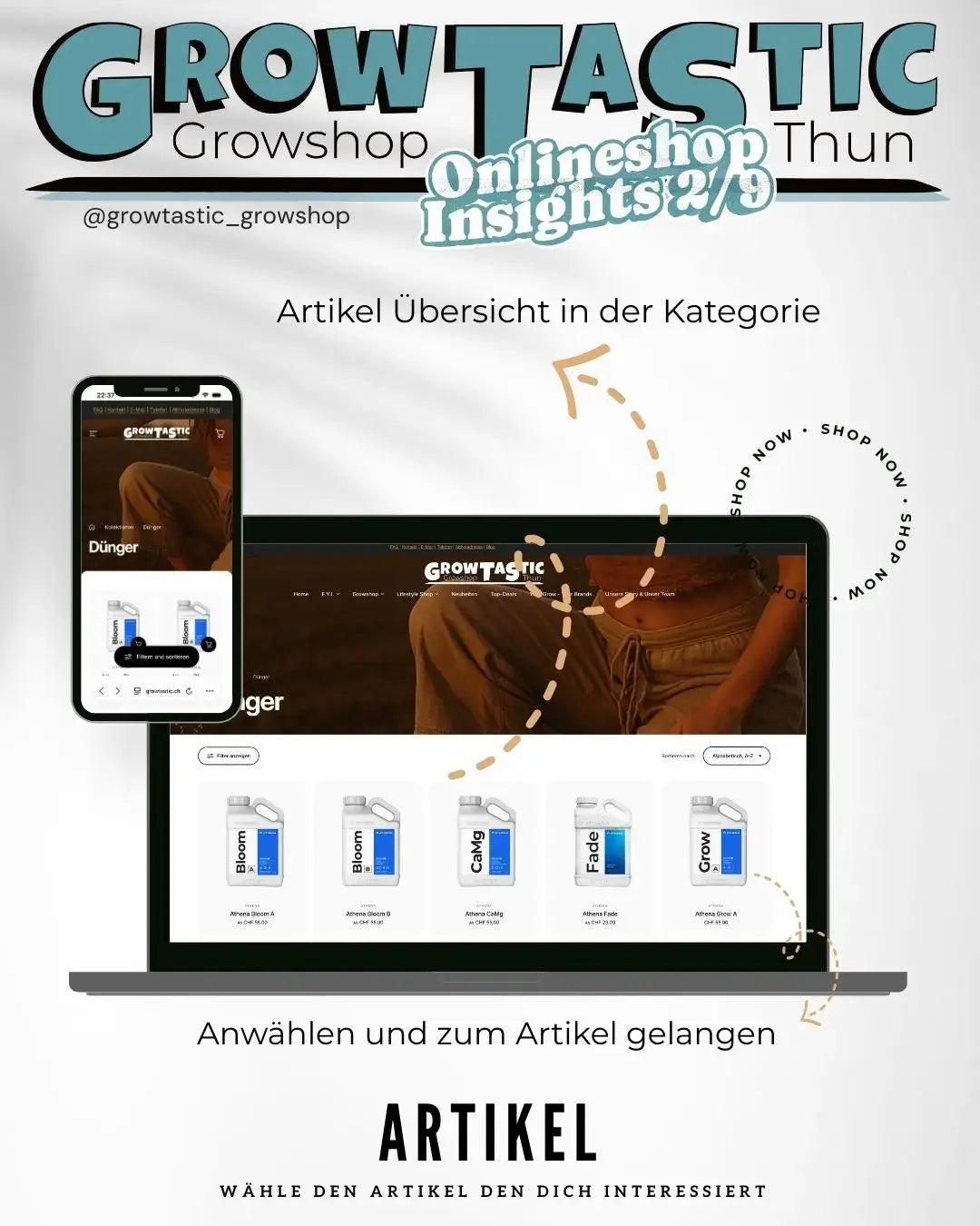 Onlineshop Insights 2/9 - GrowTastic Growshop