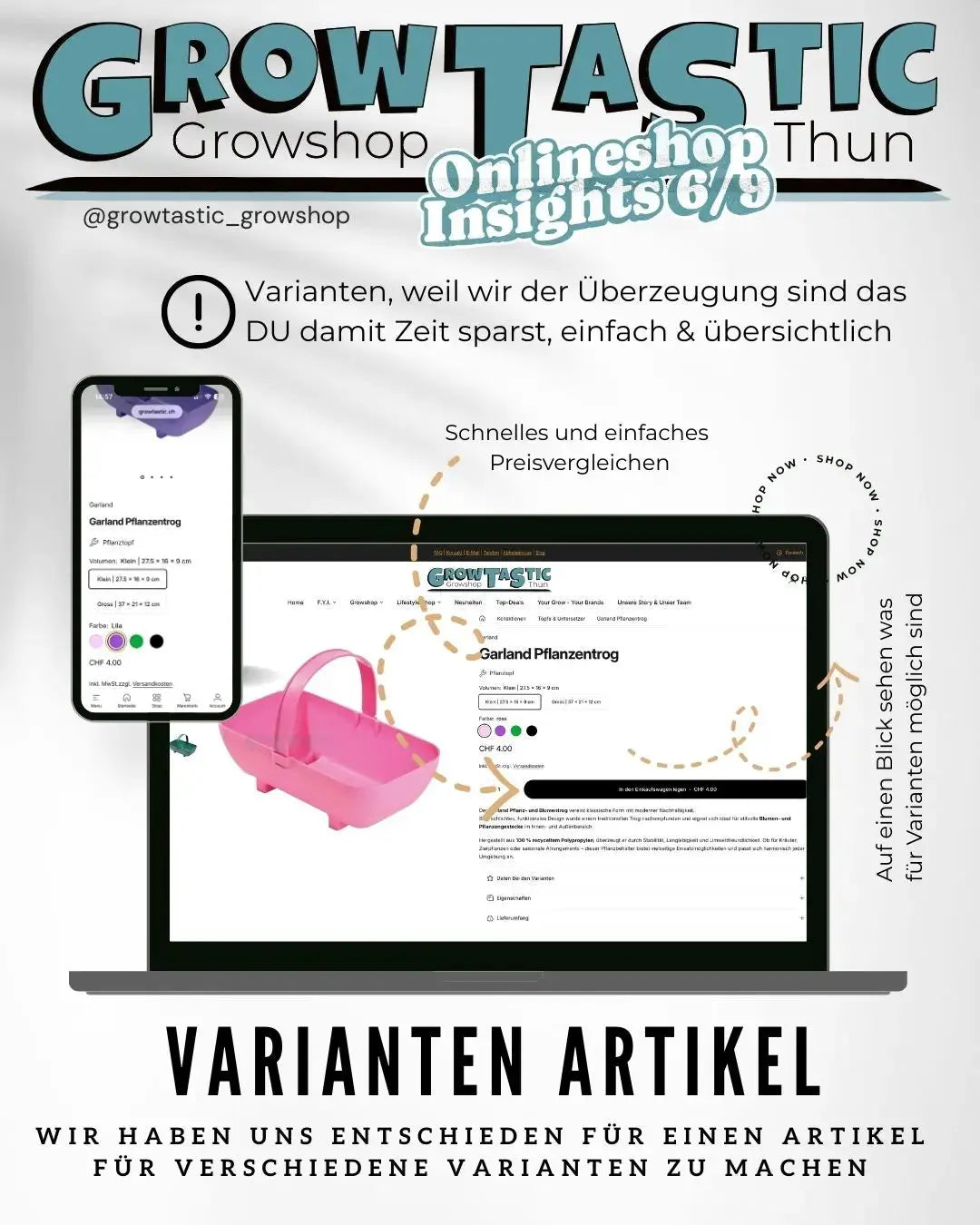 Onlineshop Insights 6/9 - GrowTastic Growshop