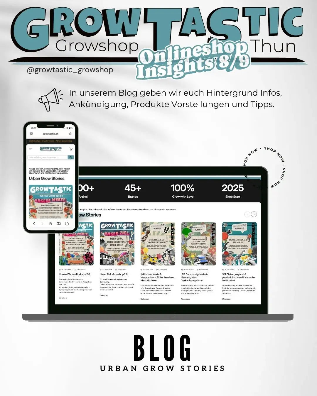Onlineshop Insights 8/9 - GrowTastic Growshop