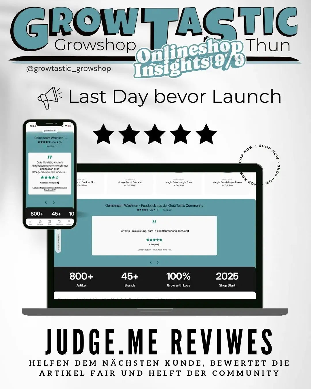 Onlineshop Insights 9/9 - GrowTastic Growshop