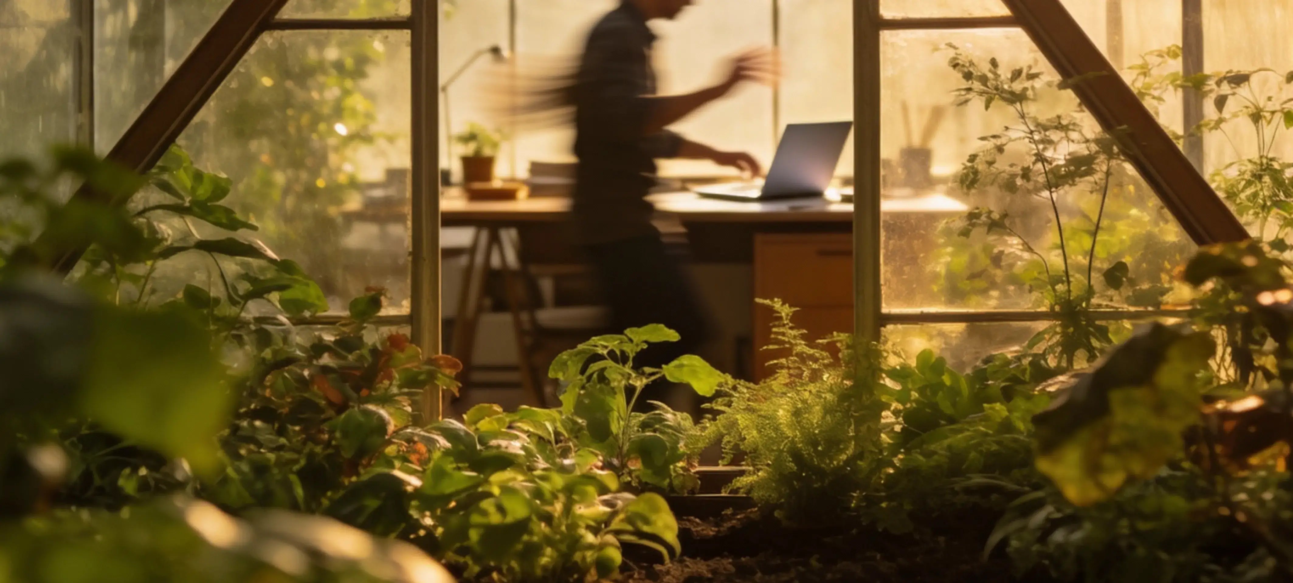 Top-Deals: Eine Sammlung im Gewächshaus für Gartenarbeiten und Home Office Aktivitäten.