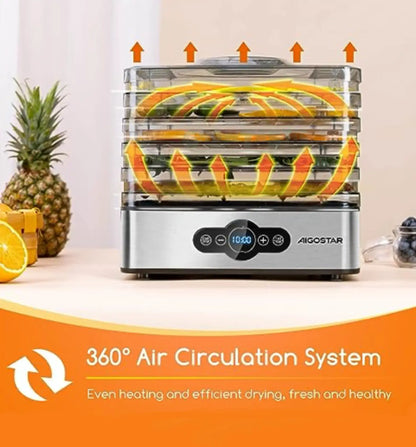 Aigostar Crispy Drying Machine incl. 5 x 45 μm screens 1