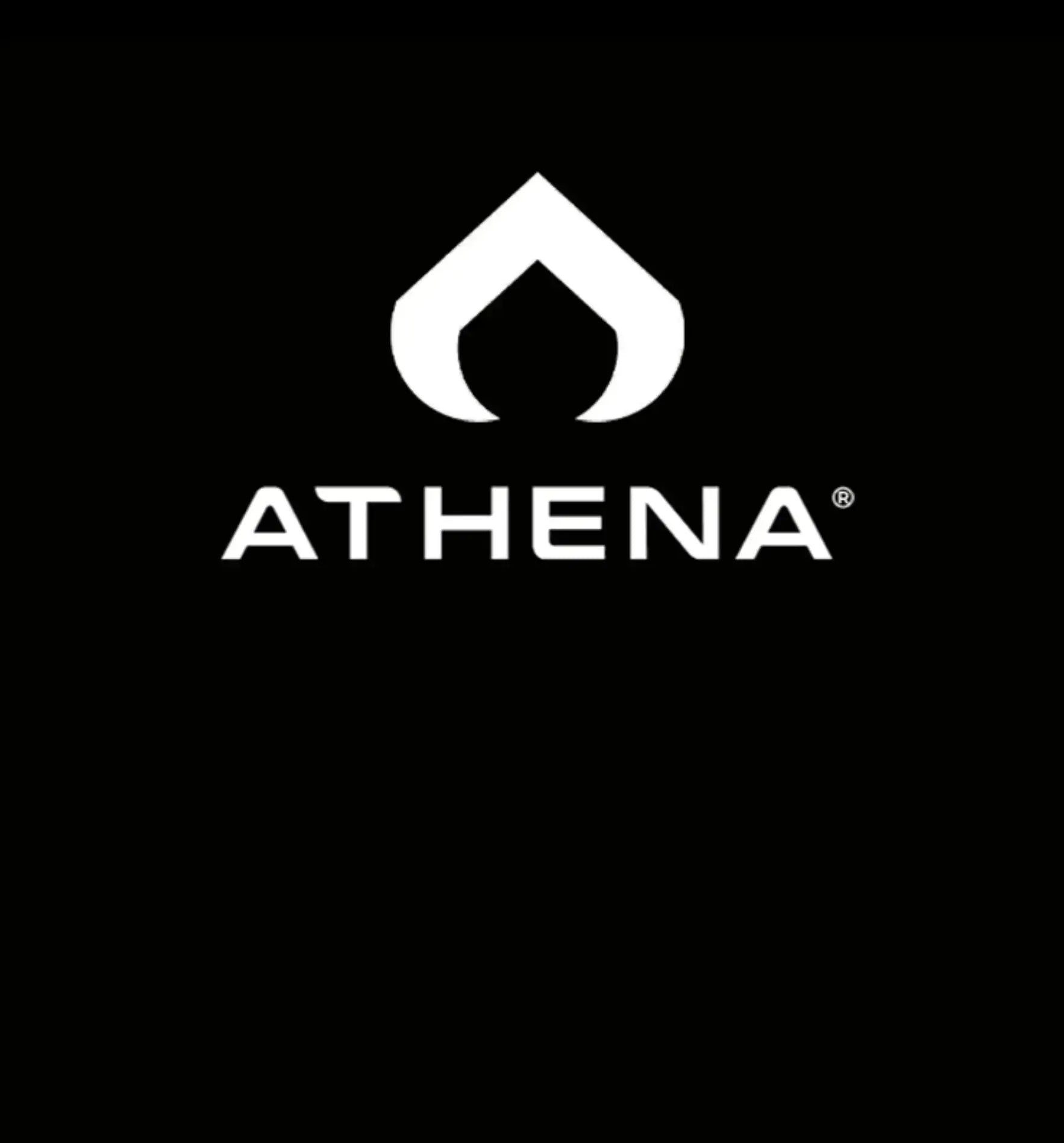 Logo von ATHENA auf schwarzem Hintergrund, symbolisiert Produkte für Growshops.