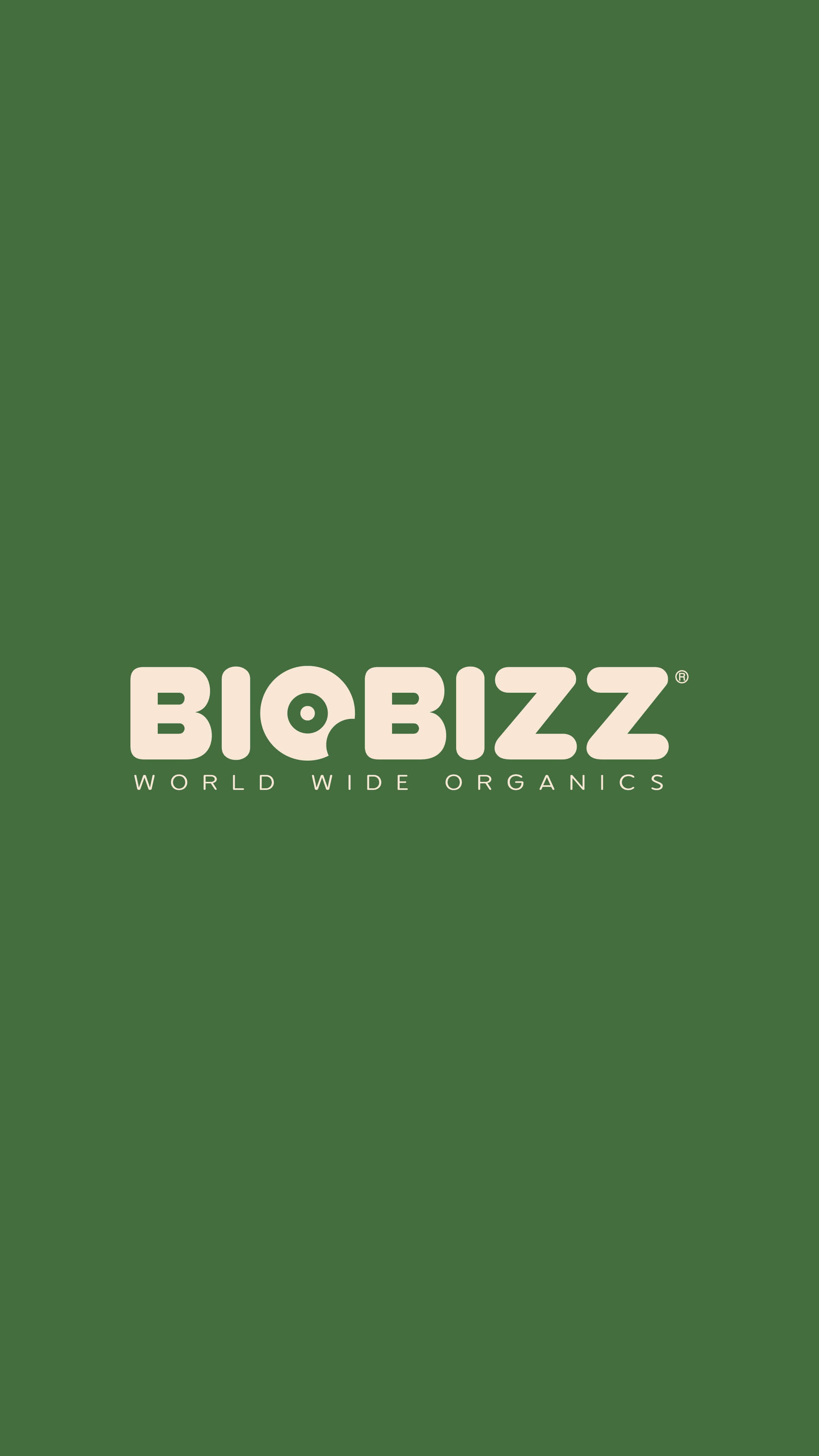 Logo von BioBizz, einem Anbieter von organischen Produkten und Lösungen für Growshops