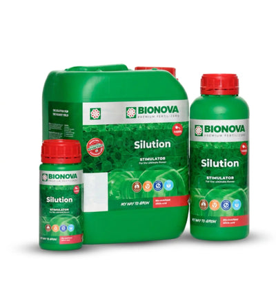 Bionova Silution Silizium-Stimulator mit Fulvosäure in einem 1-Liter Behälter, flüssiger Dünger für Pflanzenwachstum