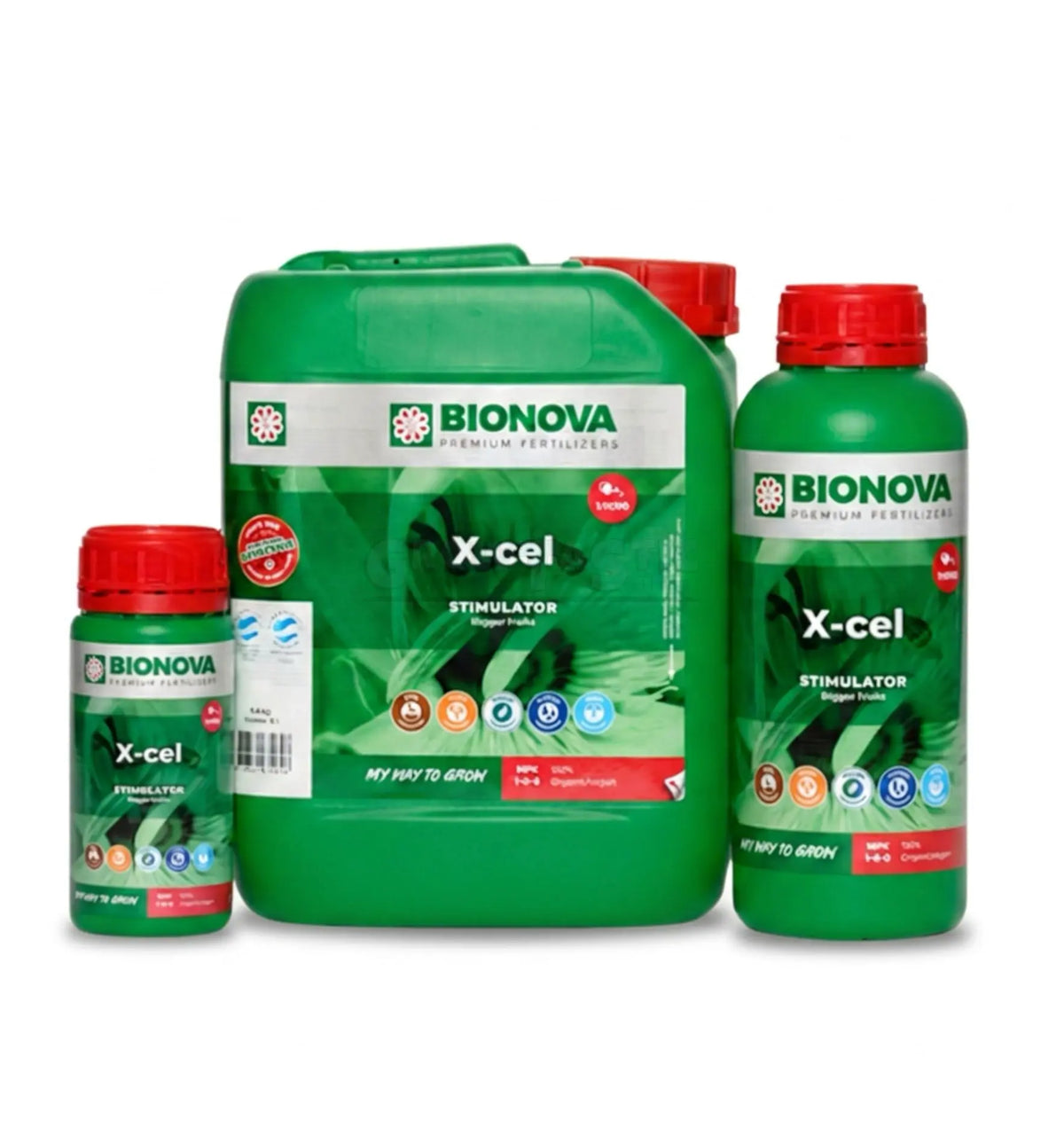 Organischer Bionova X-ceL Dünger im 1-Liter-Behälter, Wachstums- und Blütestimulator für Pflanzen