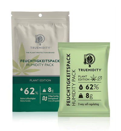 Truemidity Plant Edition 2-Weg Feuchtigkeitspackung, 62 %, zur Aufbewahrung von Pflanzen, in klarer Verpackung.