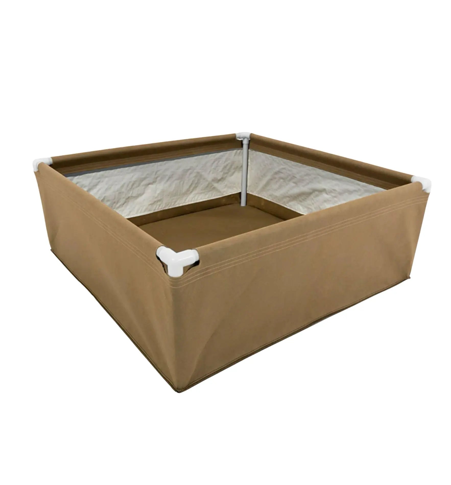 Grasroots Living Soil Fabric Bed Pflanztopf aus Stoff für lebendige Erde, zeigt den atmungsaktiven, nachhaltigen Pflanztopf in der Abbildung