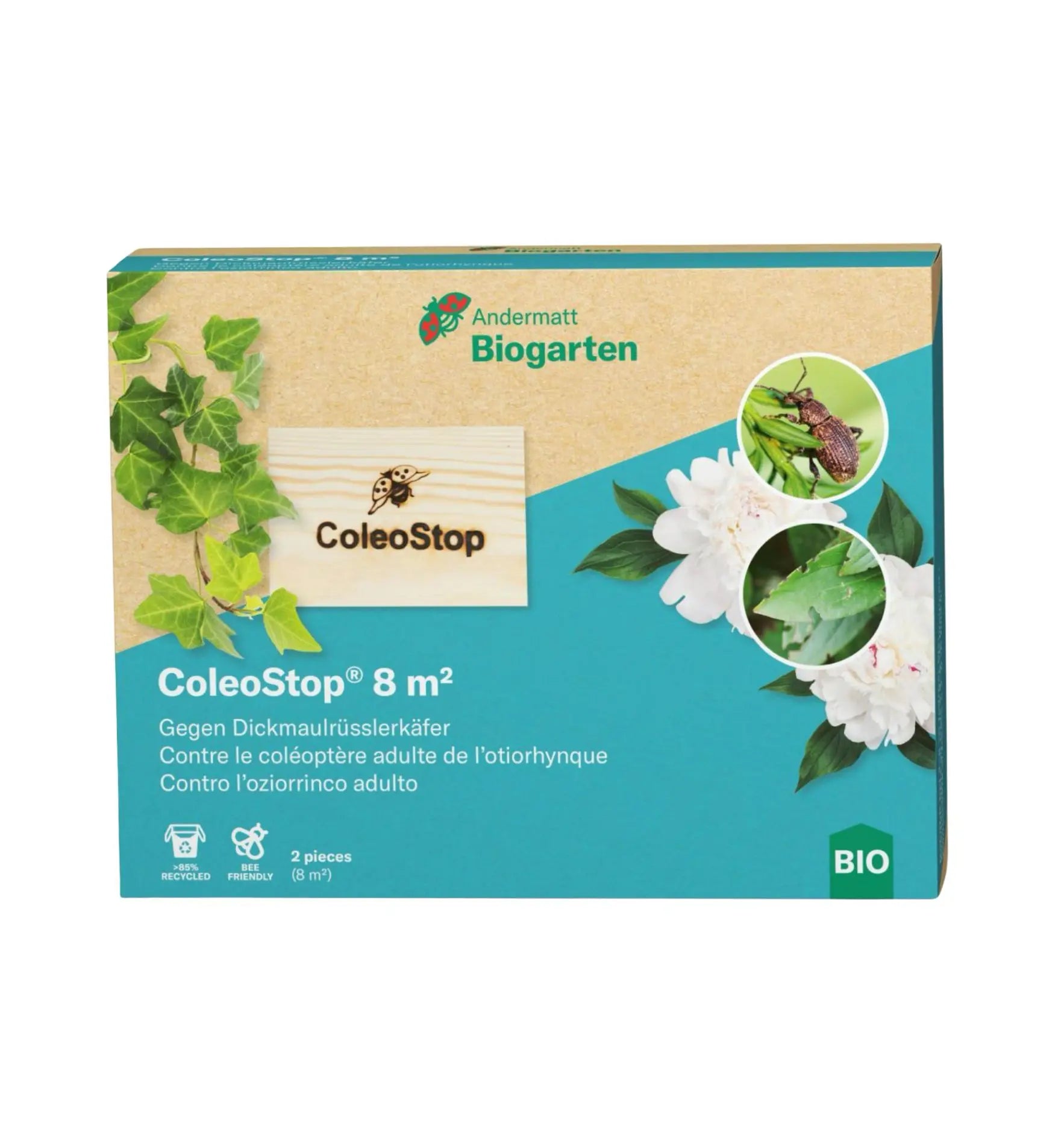 Nützlinge ColeoStop® Nematoden gegen Dickmaulrüsslerkäfer, biologischer Pflanzenschutz, im Einsatz im Garten