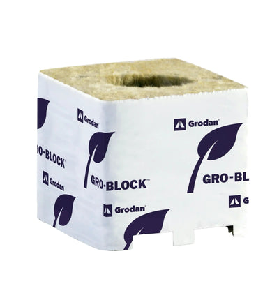 Gordan Grodan GRO-Block Improved 4 aus Steinwolle für hydroponische Systeme und Anzucht, dichter, langlebiger Wachstumsblock