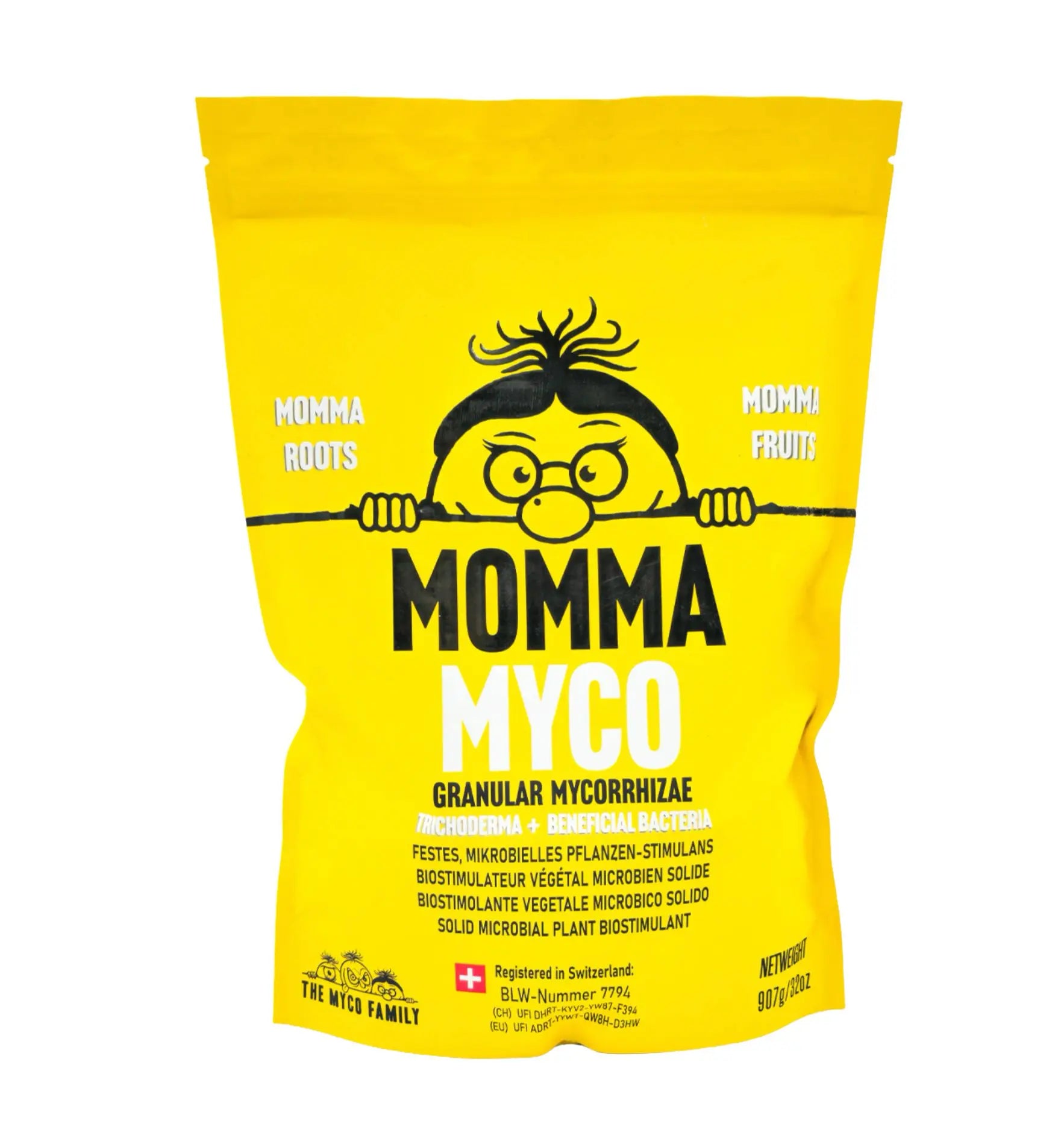 Dünger The Myco Family Momma Myco Granulat Mykorrhiza-Booster, natürliche Pflanzenstärkung, granularer Mykorrhiza-Dünger