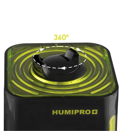 Garden Highpro HumiPro digitaler Luftbefeuchter zeigt modernes Design und Luftbefeuchtungsfunktion in einer klaren Ansicht