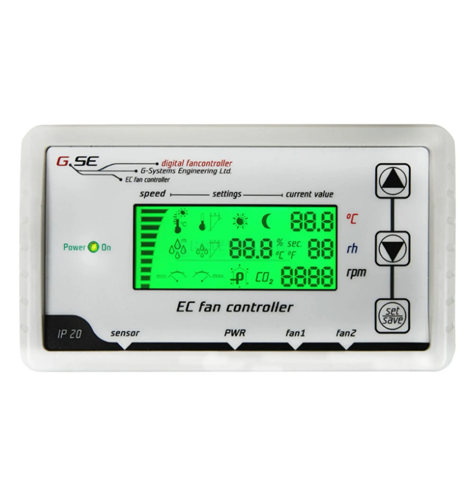 EC Lüftungsregler mit LCD-Display – Klima-Controller für mehrere EC-Ventilatoren
