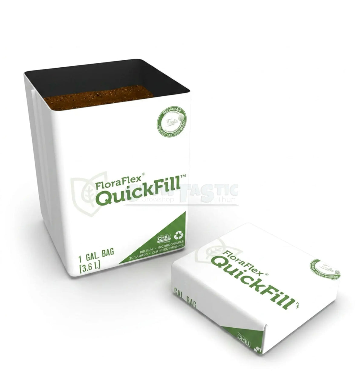 FloraFelx® QuickFill 1 Galone offenen und geschlossen