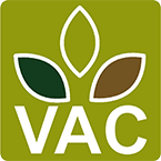 Logo des VAC mit Blattdesign auf grünem Hintergrund für Growshop-Dateien.
