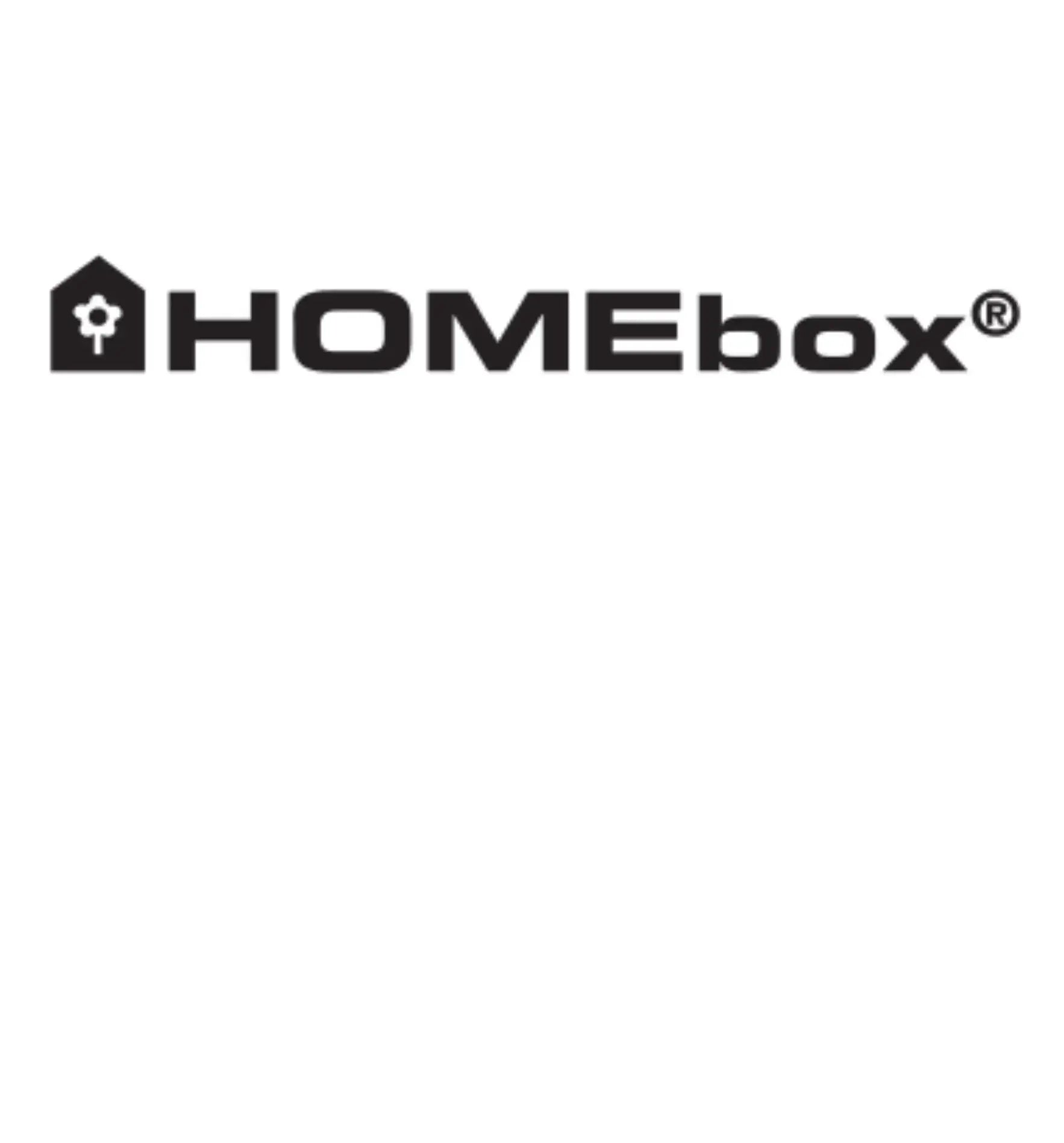 Logo der HOMEbox Marke, das Informationen über Growshop-Dateien bietet.