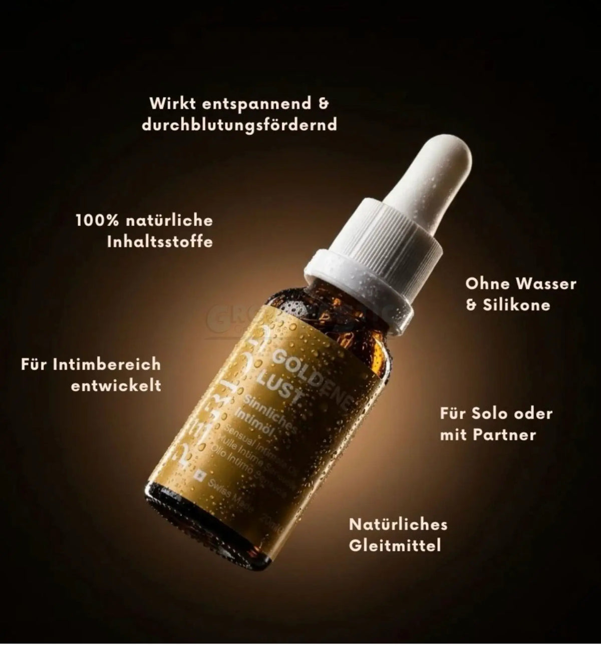 Period GOLDEN PLEASURE – Sensual intimate care oil with ginger, ylang-ylang & vanilla