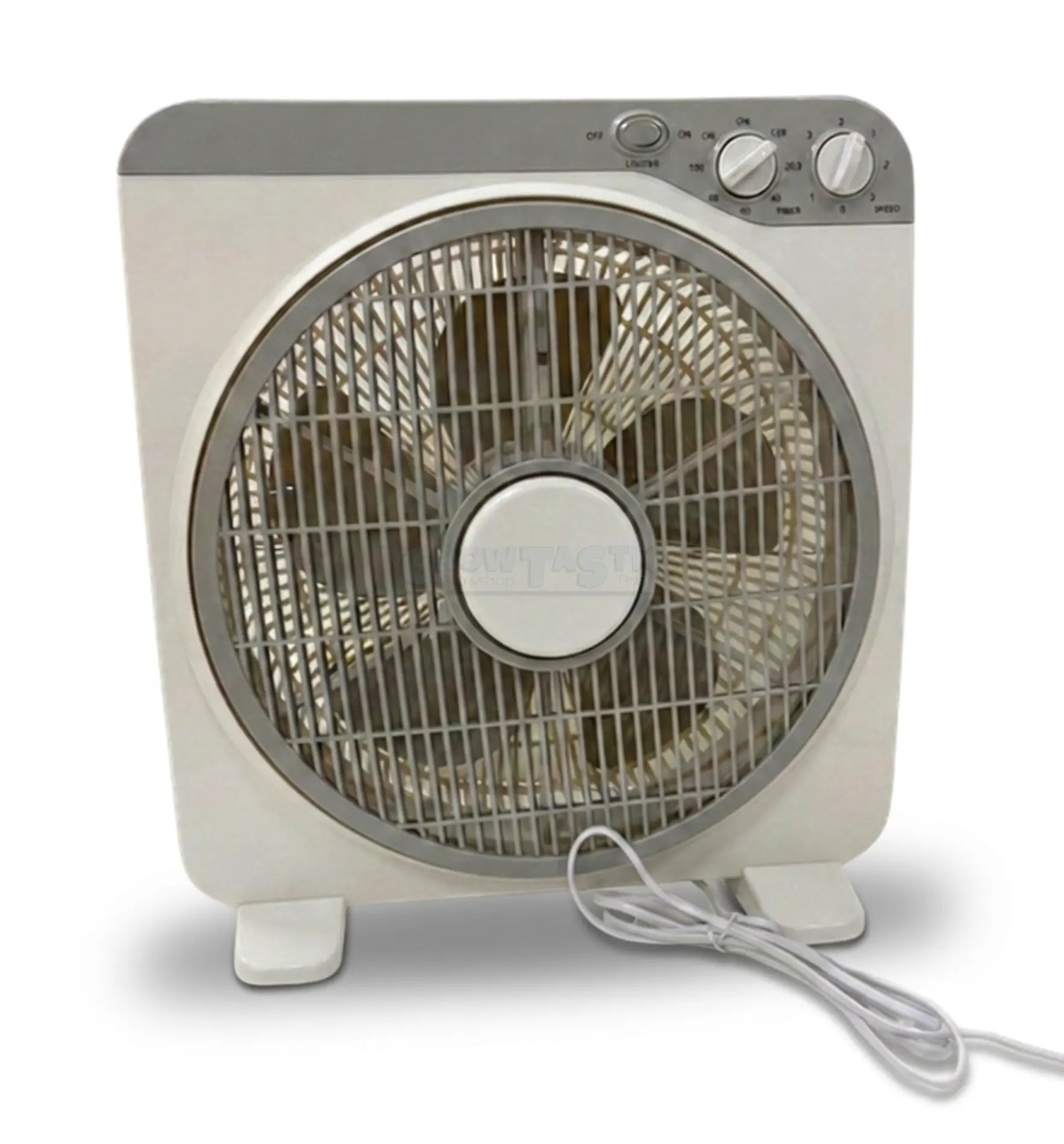 30 cm Box Fan KYT-12DII – Ventilator mit Timer & rotierendem Frontgitter