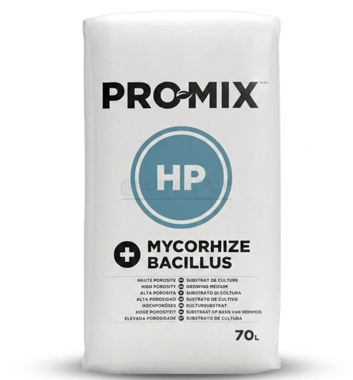 Hochporöses Pro-Mix HP Substrat mit Mykorrhiza und Bacillus in 1-Liter-Beutel, ideales Kultursubstrat für Pflanzen.