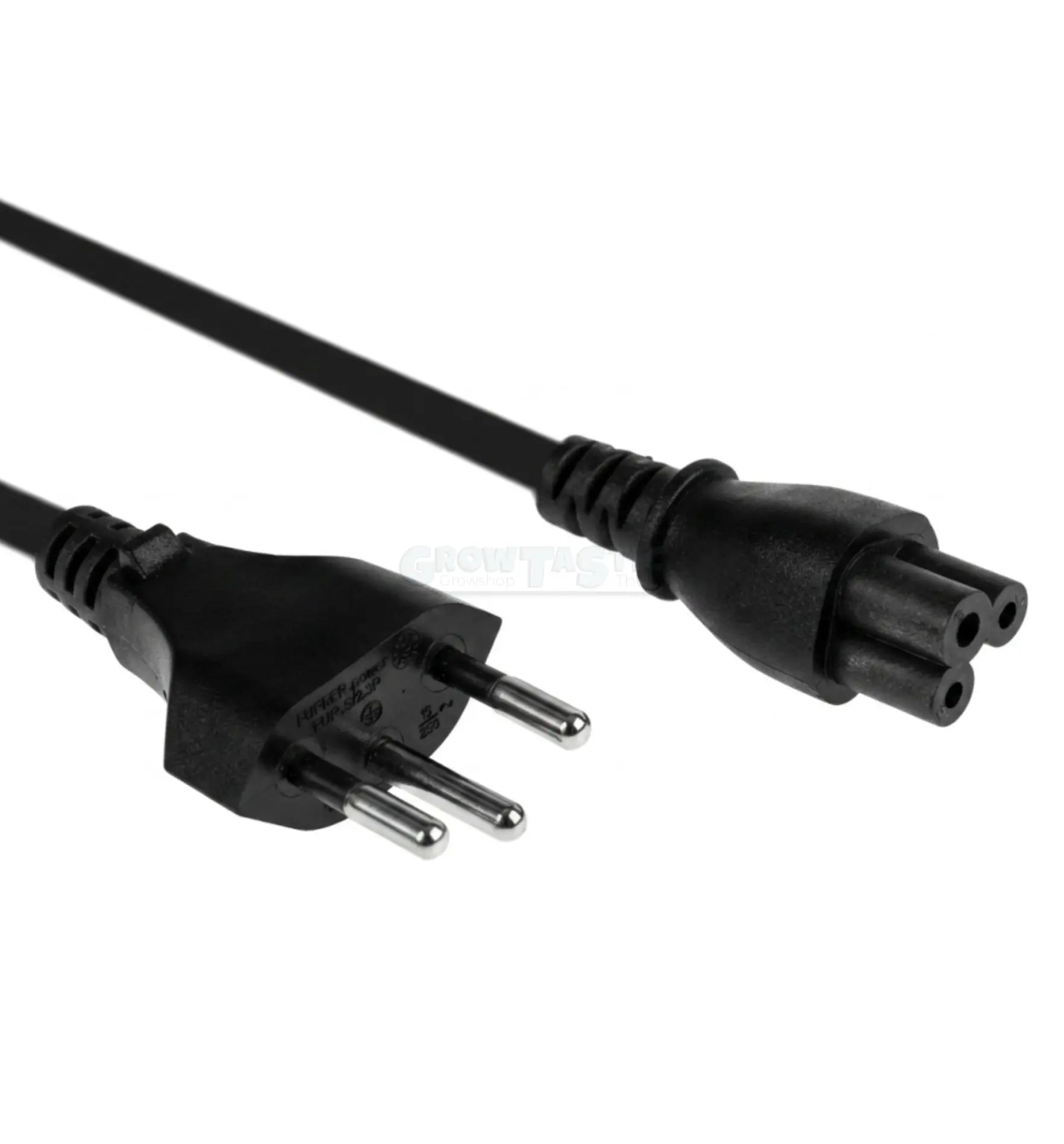 FURBER.power Netzkabel C5–T12 1 m – Schweizer Stromkabel mit Mickey-Mouse-Stecker
