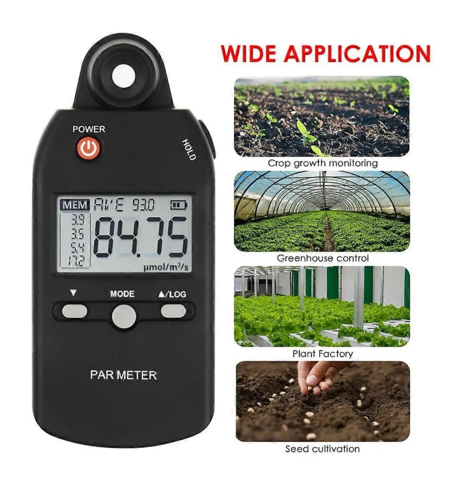 Quantum Par Meter 0-5000 μmol/m²/sec 2