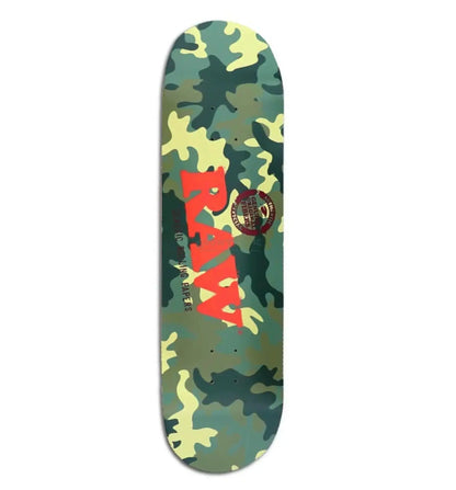 RAW® Street Skateboard Camo & Black 8.5''