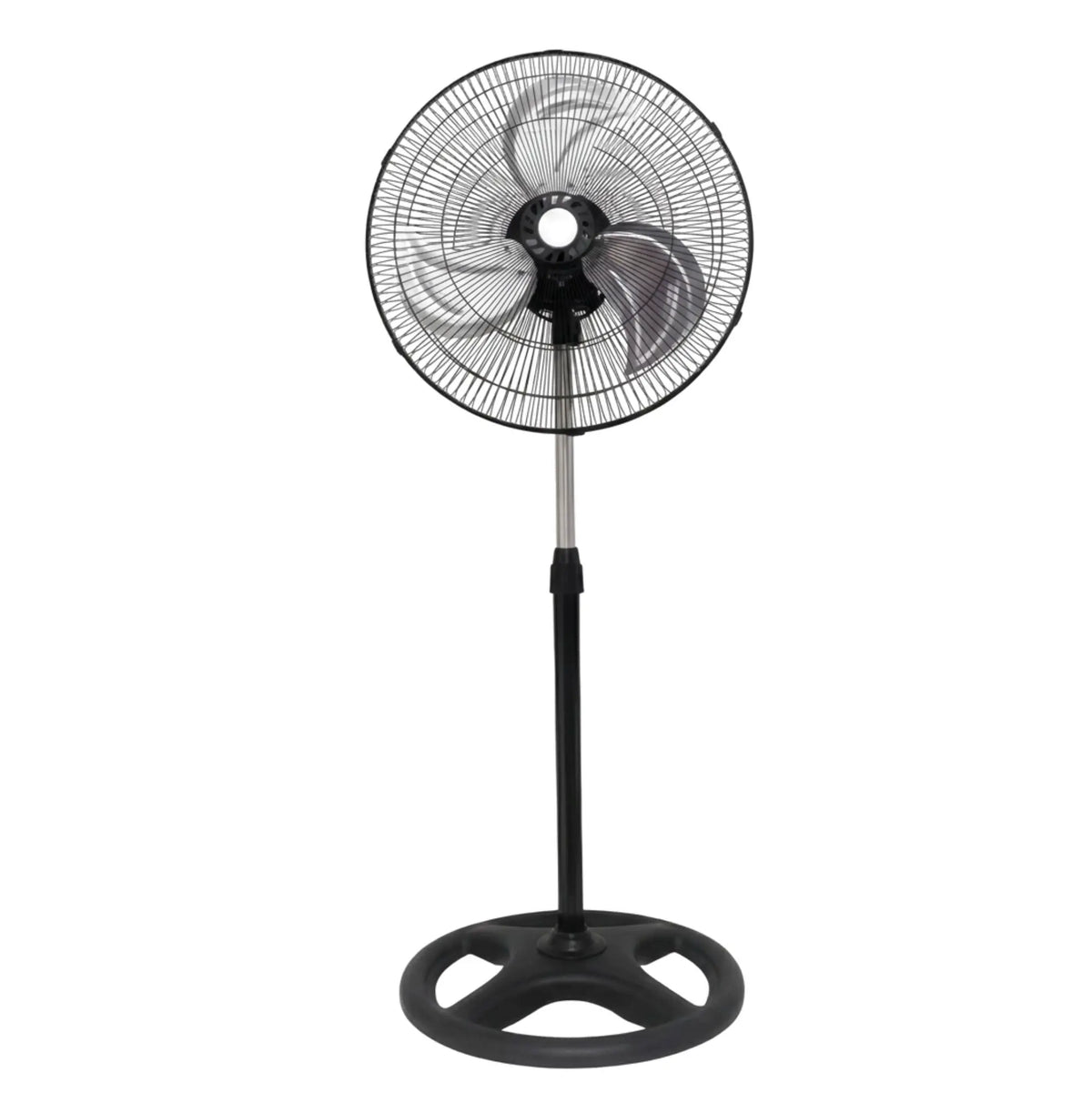 Silber-Schwarzer Standventilator