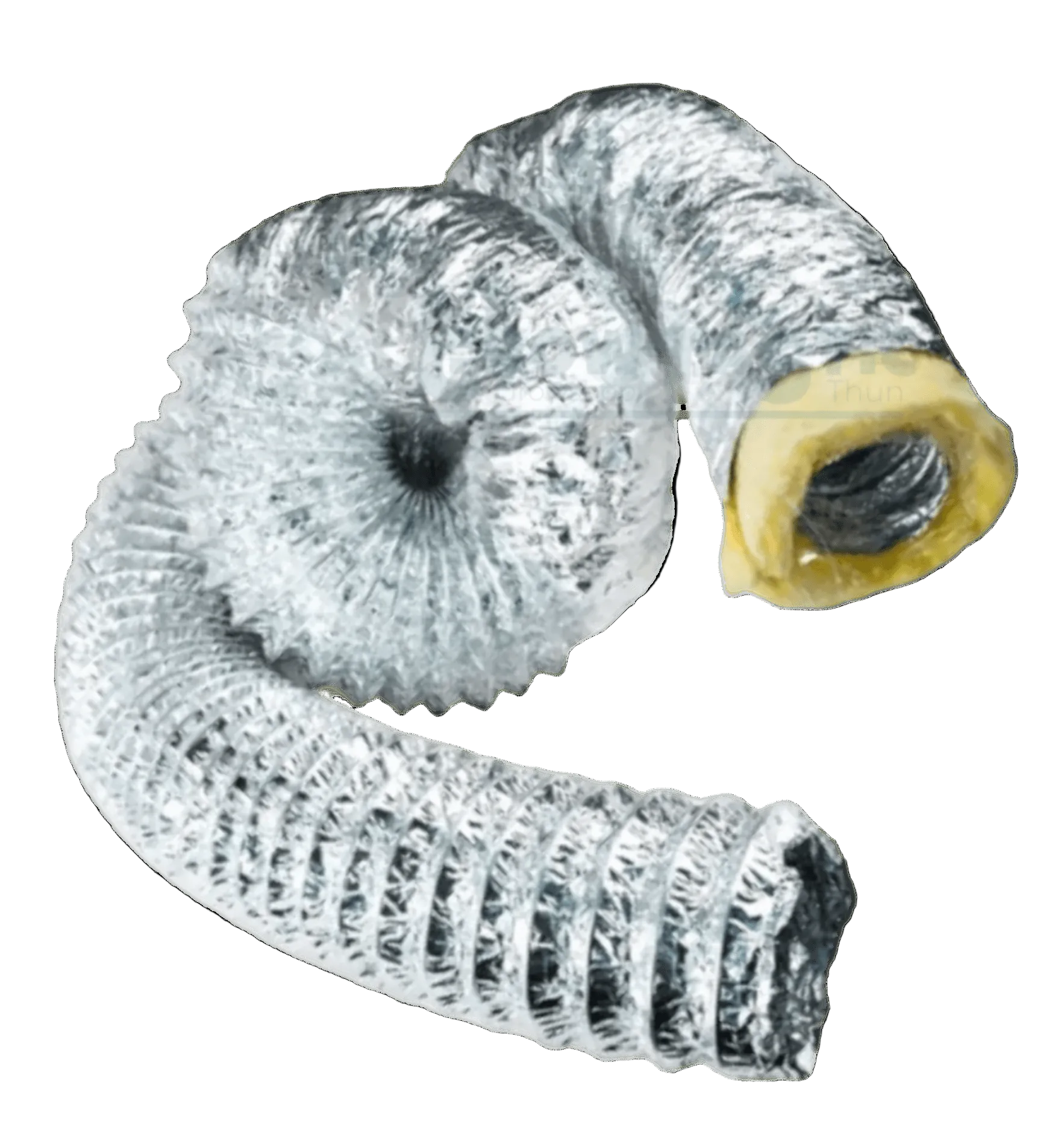 Flexible Lüftungsschläuche aus Aluminium für Growshops und Belüftungssysteme.